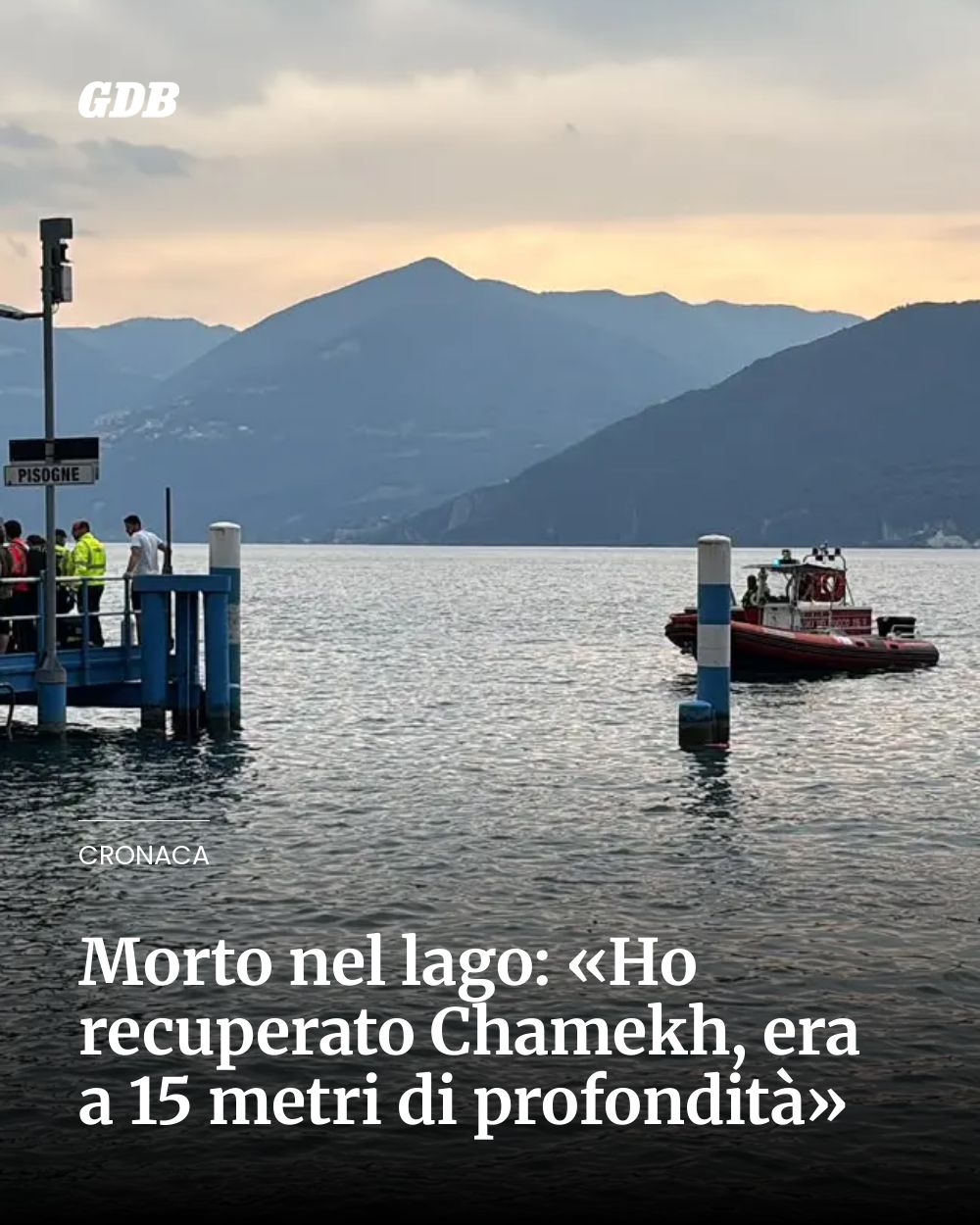 Post Instagram @giornaledibrescia: Morto nel lago: «Ho recuperato Chamekh, era a 15 metri di profondità»...