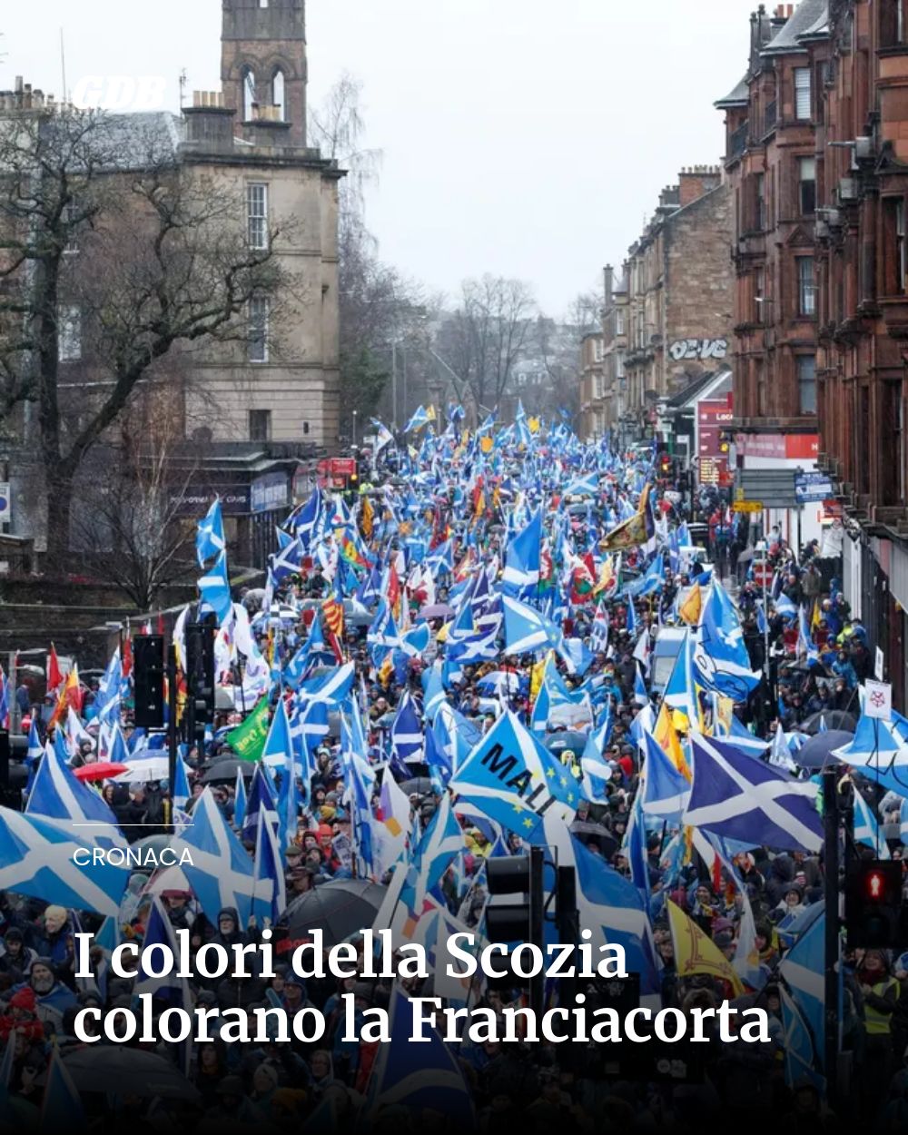 Post Instagram @giornaledibrescia: I colori della Scozia colorano la Franciacorta...
