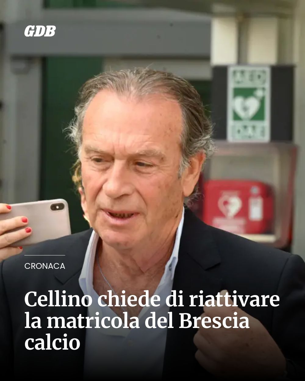 Post Instagram @giornaledibrescia: Cellino chiede di riattivare la matricola del Brescia calcio...