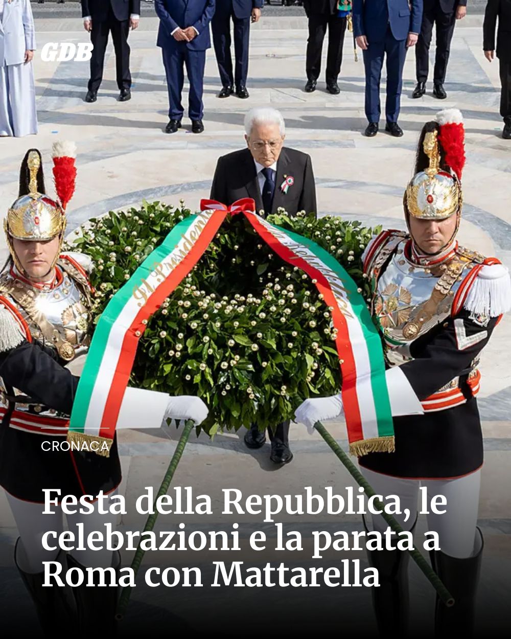 Post Instagram @giornaledibrescia: Festa della Repubblica, le celebrazioni e la parata a Roma con Mattarella...