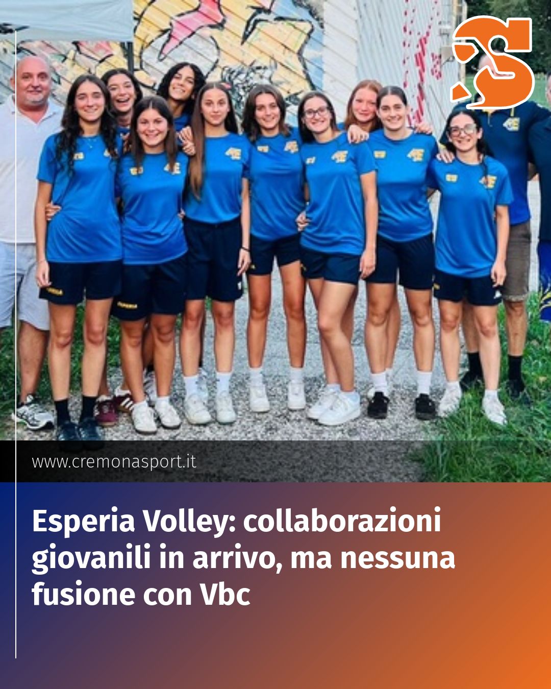 Post Instagram @Cremona_Sport: Esperia Volley: collaborazioni giovanili in arrivo, ma nessuna fusione con Vbc...