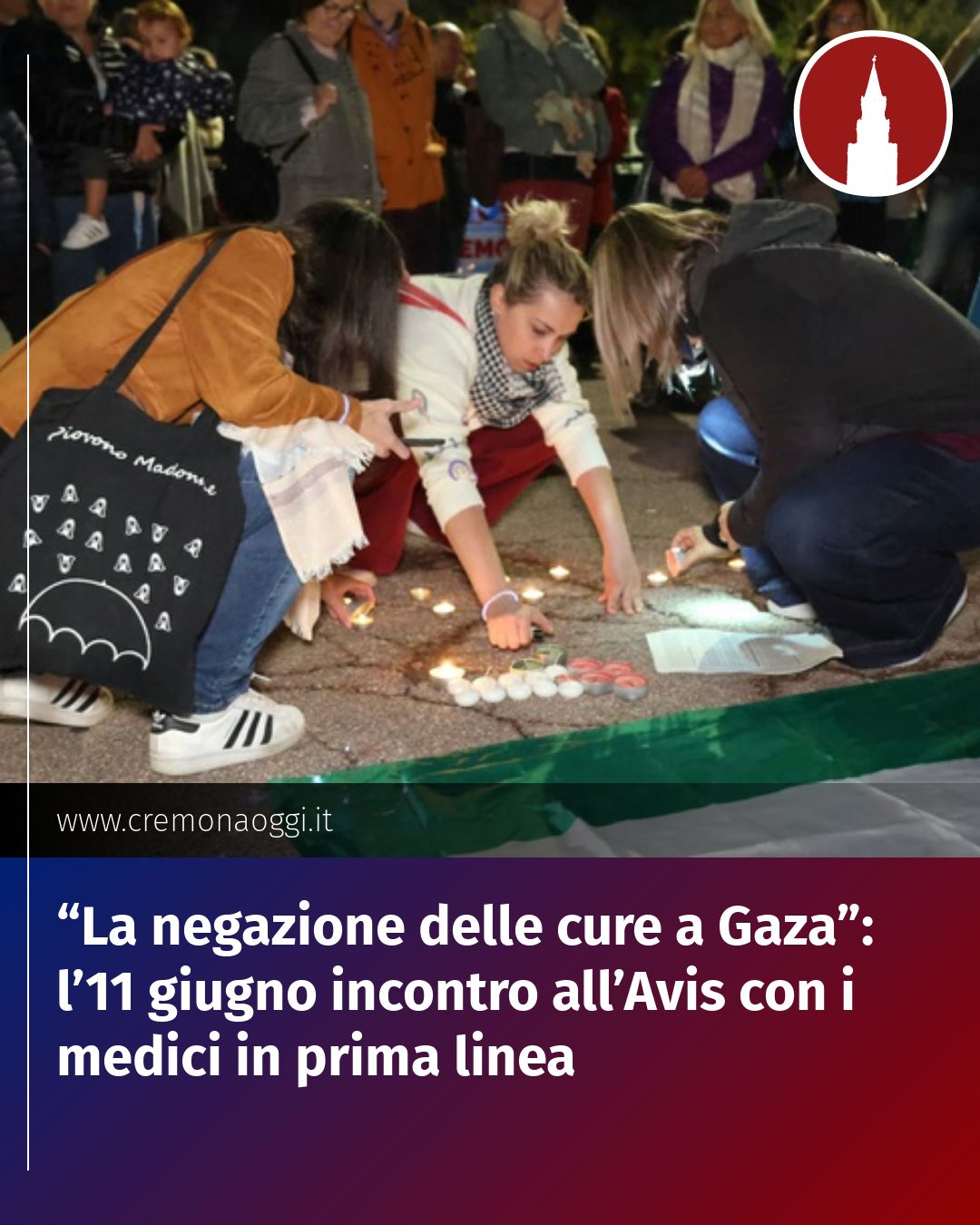 Post Instagram @Cremona_Oggi: “La negazione delle cure a Gaza”: l’11 giugno incontro all’Avis con i medici in prima linea...