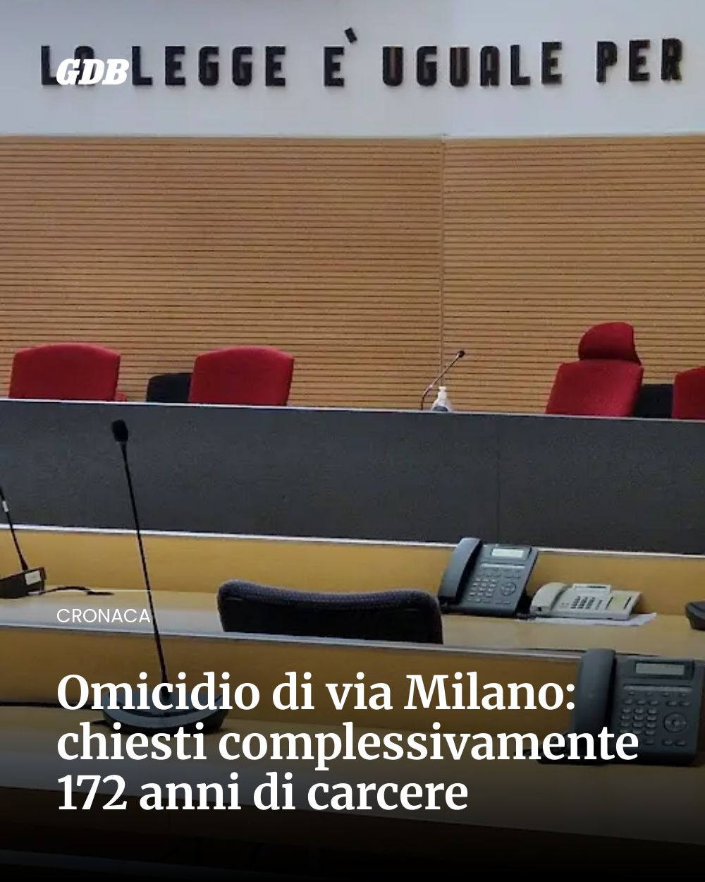 Post Instagram @giornaledibrescia: Omicidio di via Milano: chiesti complessivamente 172 anni di carcere...