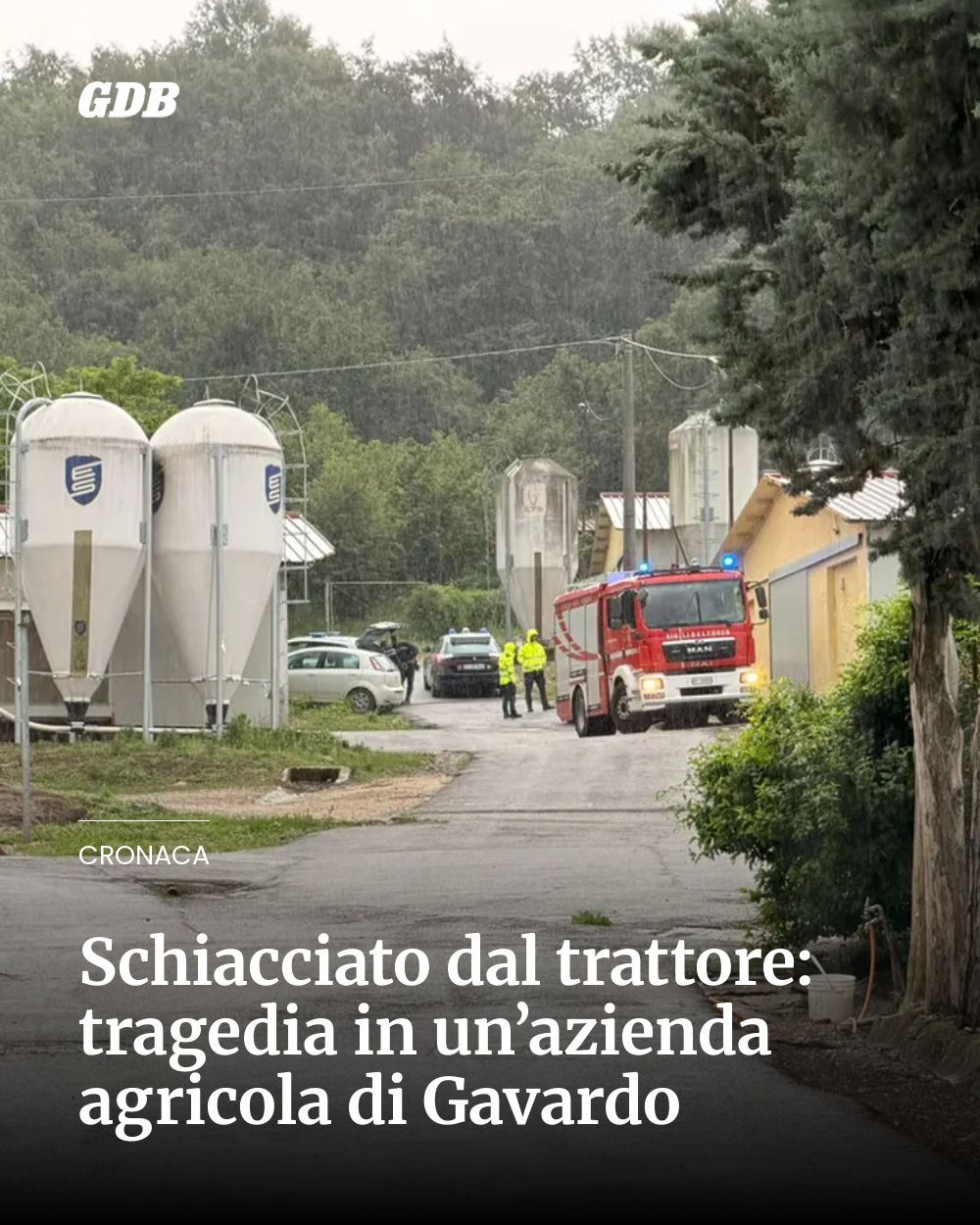 Post Instagram @giornaledibrescia: Schiacciato dal trattore: tragedia in un’azienda agricola di Gavardo...