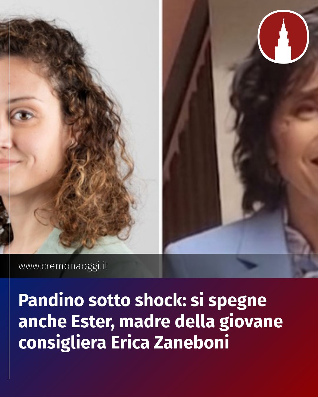 Post Instagram @Cremona_Oggi: Pandino sotto shock: si spegne anche Ester, madre della giovane consigliera Erica Zaneboni...