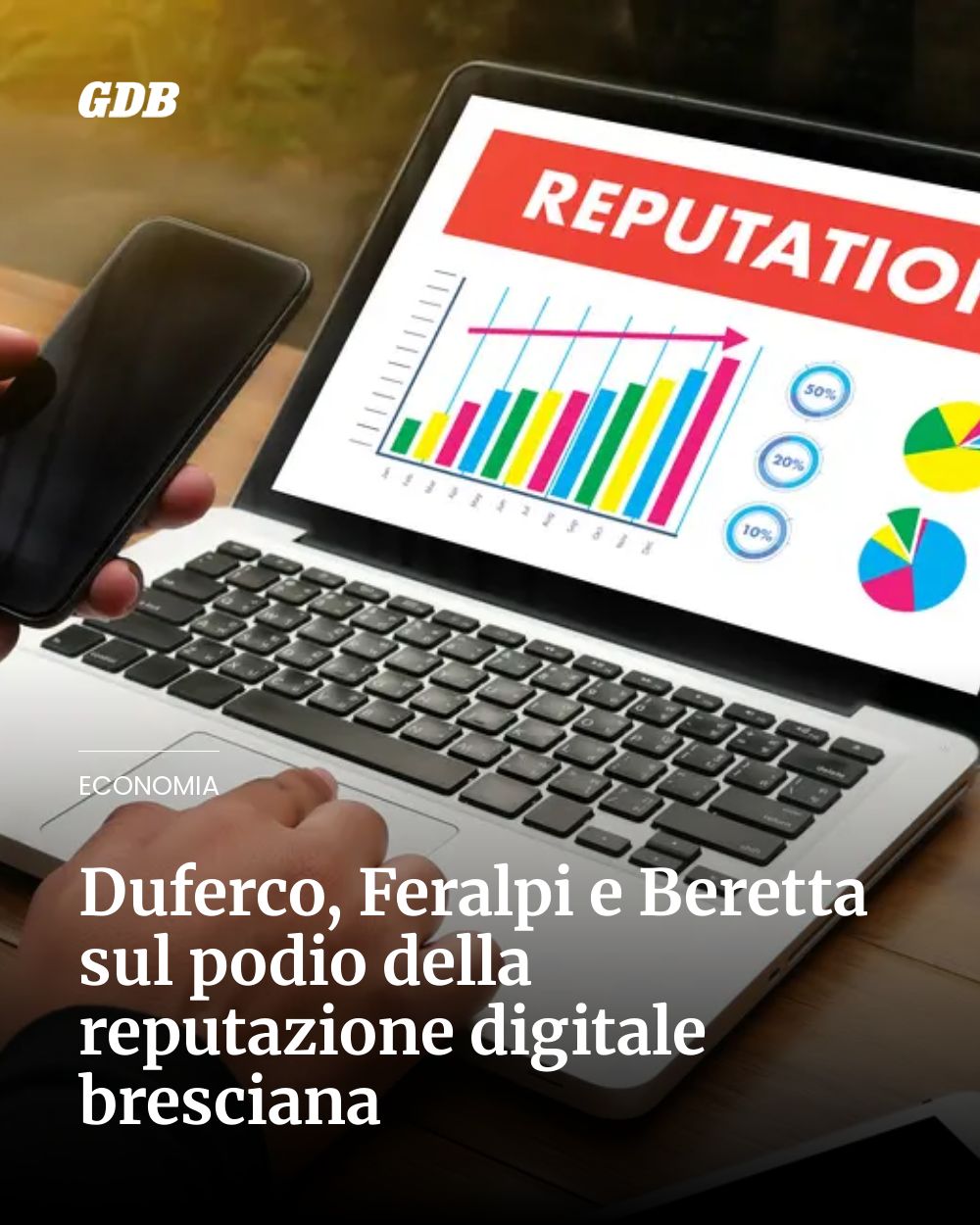 Post Instagram @giornaledibrescia: Duferco, Feralpi e Beretta sul podio della reputazione digitale bresciana...