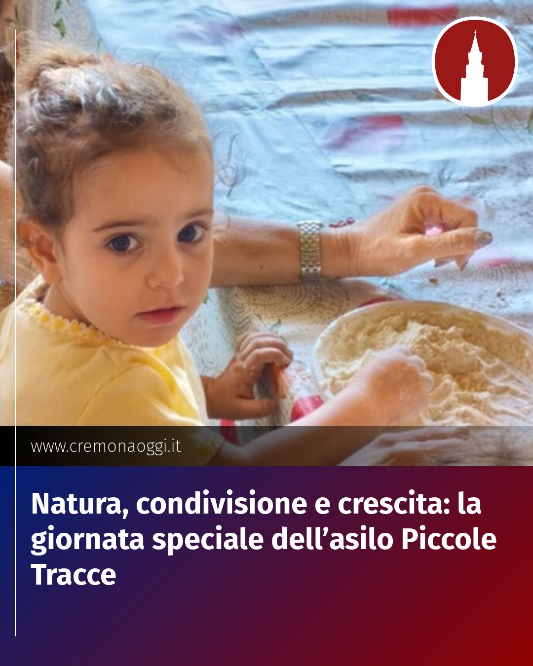 Post Instagram @Cremona_Oggi: Natura, condivisione e crescita: la giornata speciale dell’asilo Piccole Tracce...