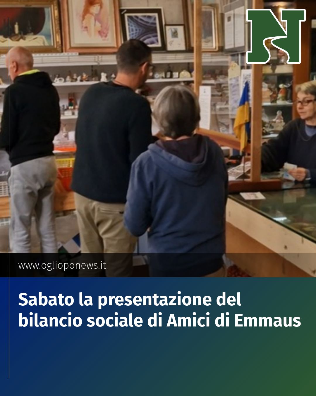 Post Instagram @redazione@oglioponews.it: Sabato la presentazione del bilancio sociale di Amici di Emmaus...