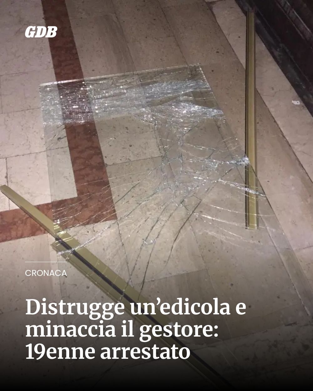Post Instagram @giornaledibrescia: Distrugge un’edicola e minaccia il gestore: 19enne arrestato...