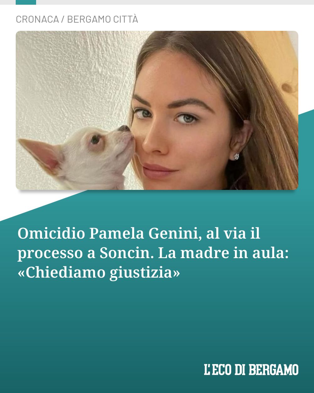 Post Instagram @ecodibergamo: Omicidio Pamela Genini, al via il processo a Soncin. La madre in aula: «Chiediamo giustizia»...