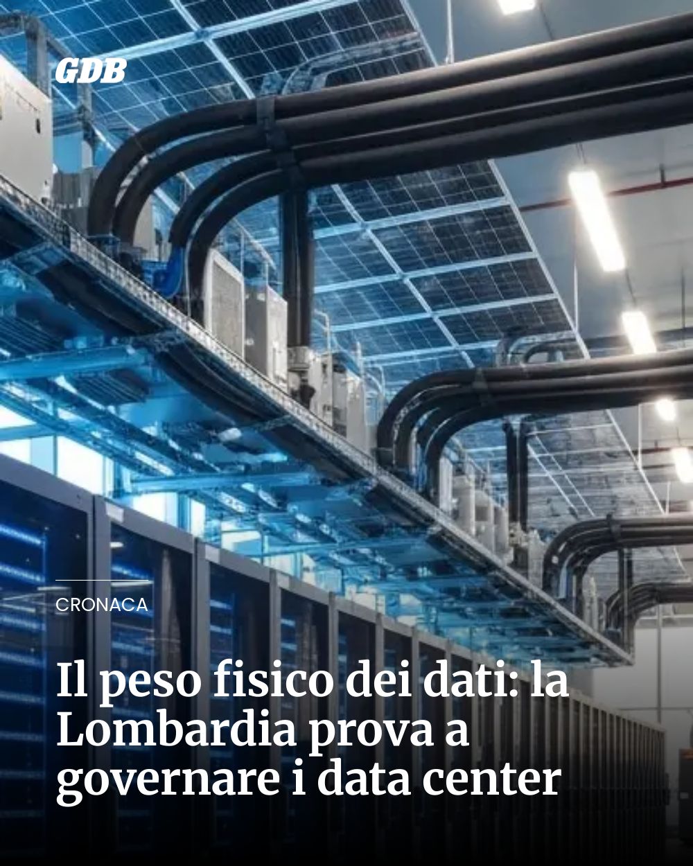 Post Instagram @giornaledibrescia: Il peso fisico dei dati: la Lombardia prova a governare i data center...