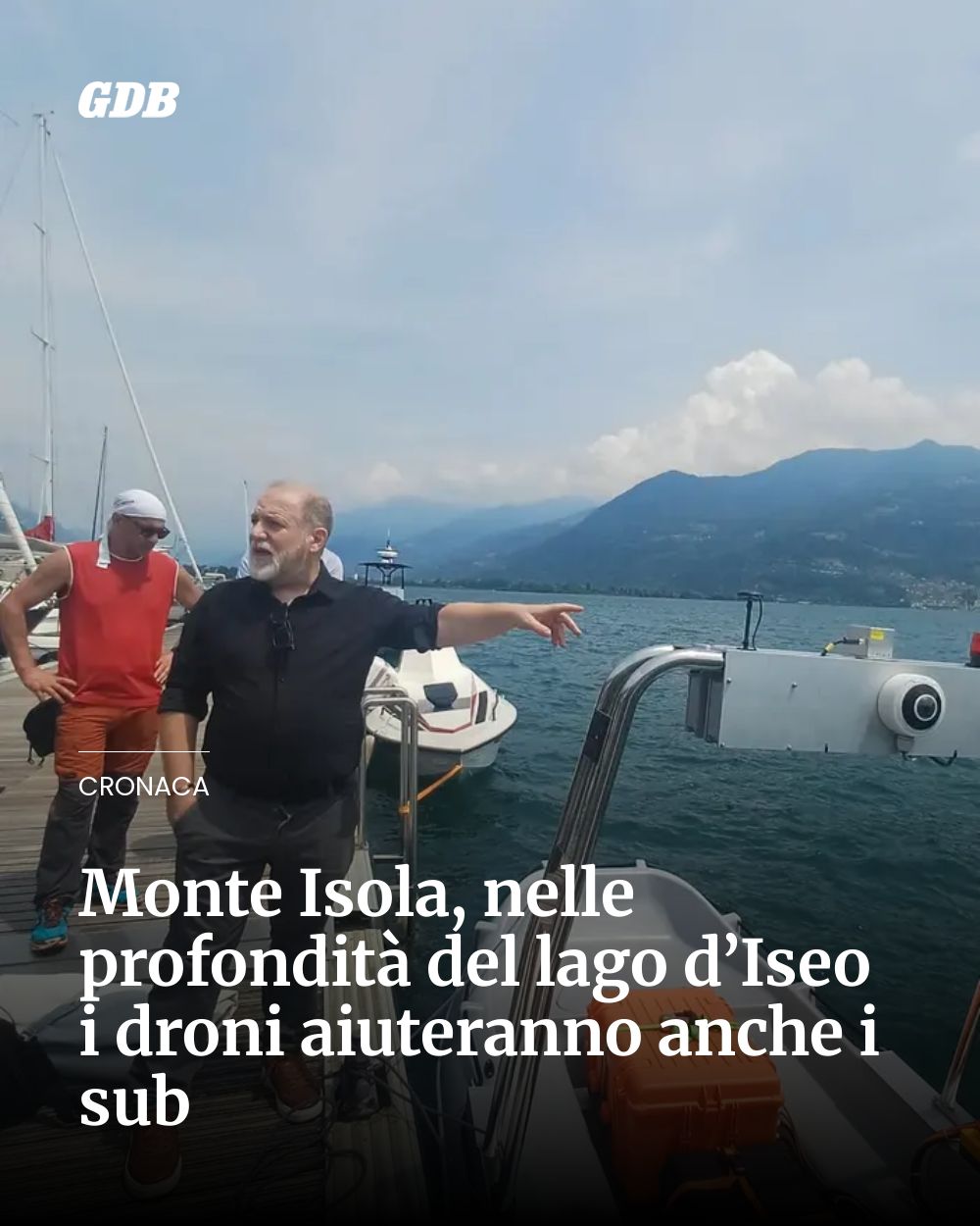 Post Instagram @giornaledibrescia: Monte Isola, nelle profondità del lago d’Iseo i droni aiuteranno anche i sub...