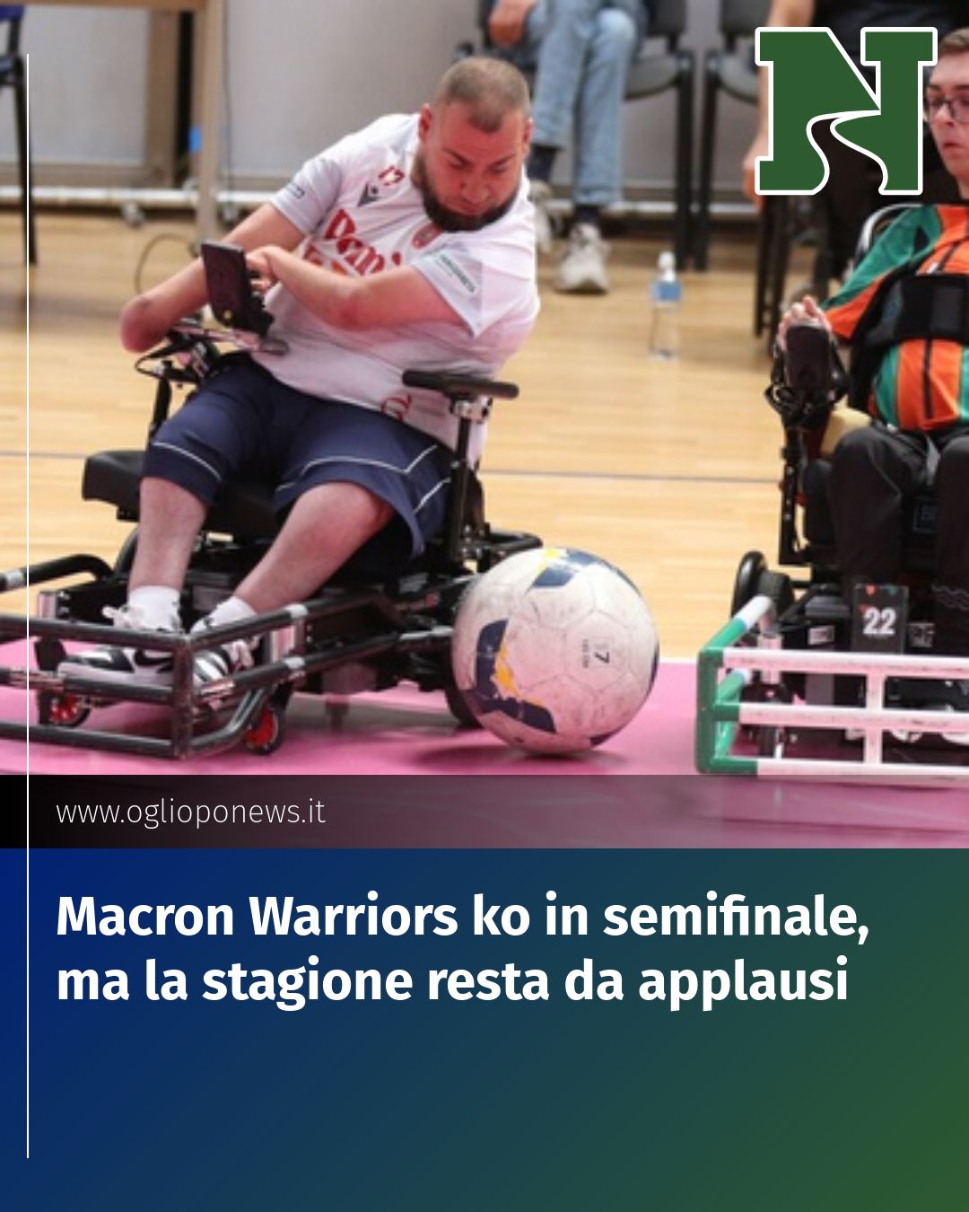 Post Instagram @redazione@oglioponews.it: Macron Warriors ko in semifinale, ma la stagione resta da applausi...