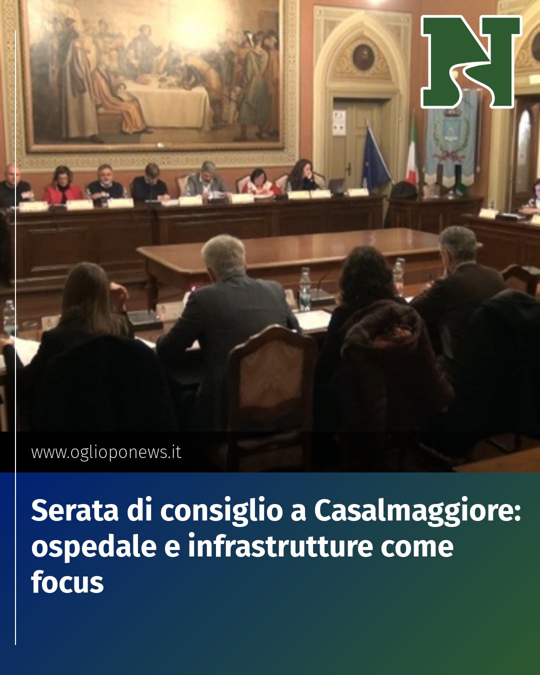 Post Instagram @redazione@oglioponews.it: Serata di consiglio a Casalmaggiore: ospedale e infrastrutture come focus...