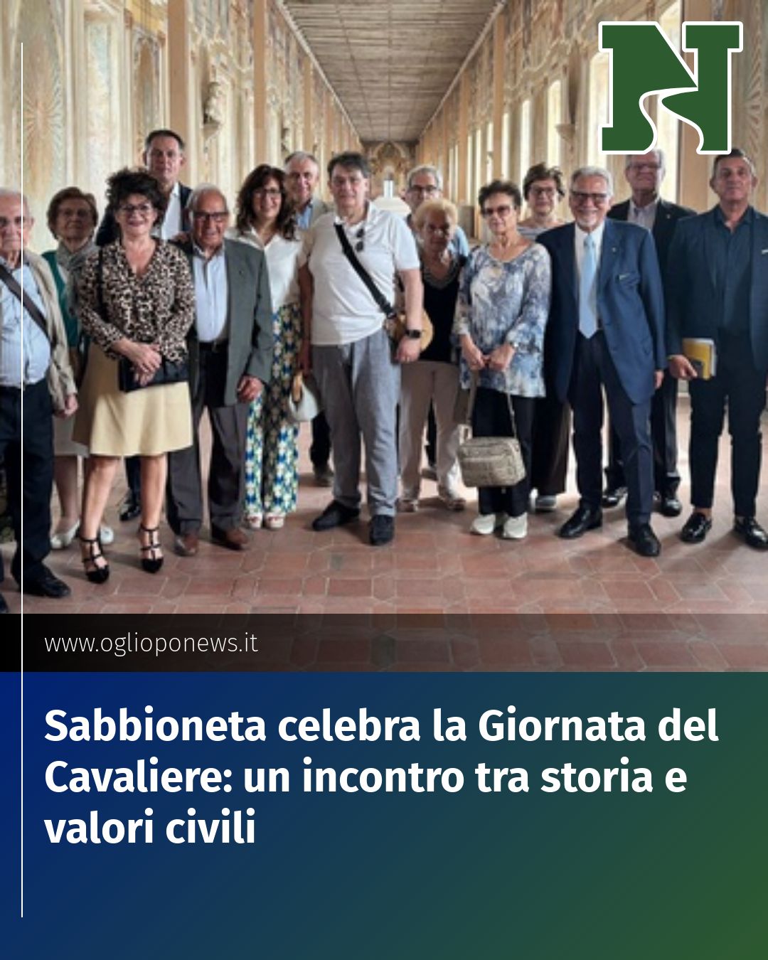 Post Instagram @redazione@oglioponews.it: Sabbioneta celebra la Giornata del Cavaliere: un incontro tra storia e valori civili...