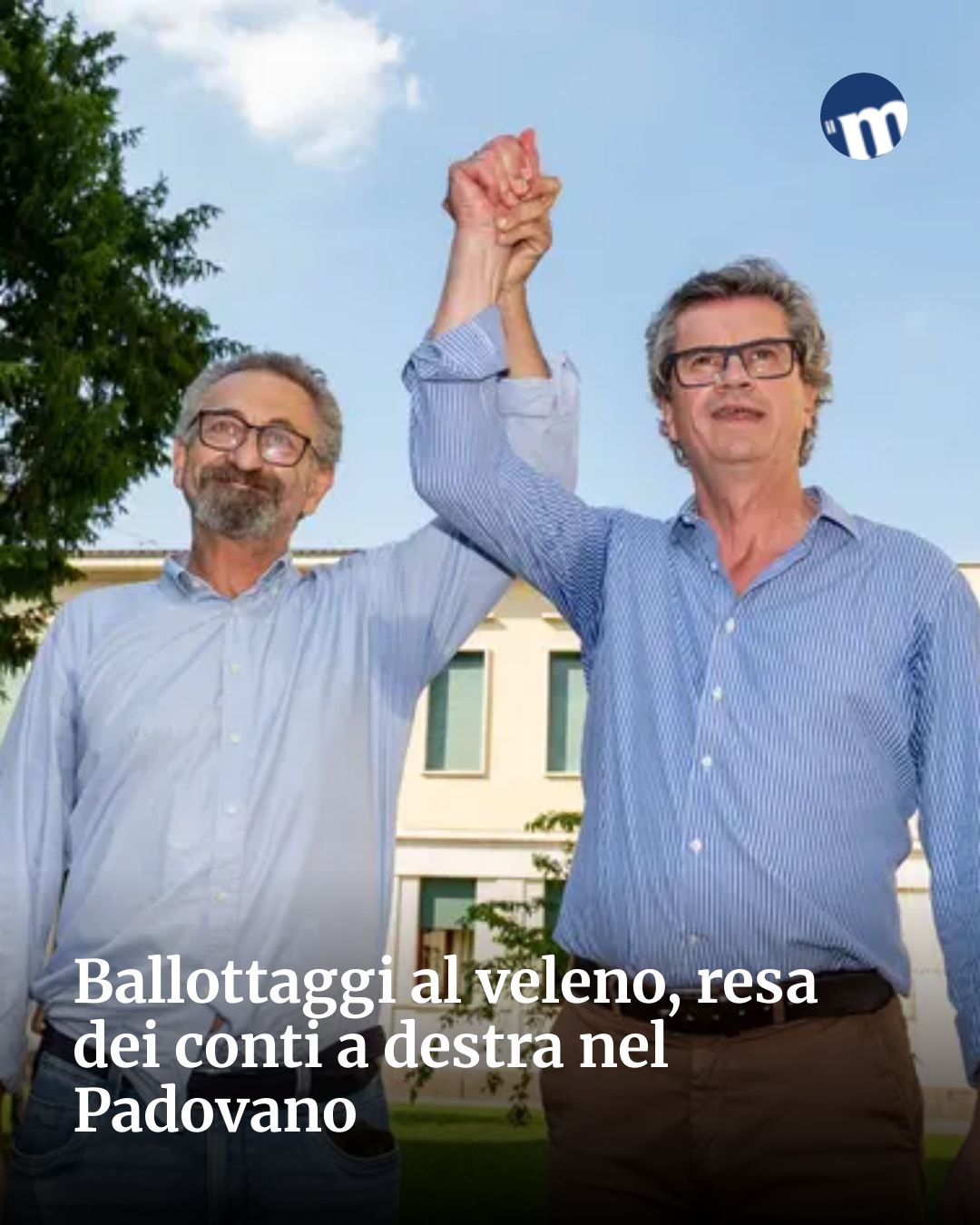 Post Instagram @socialbeat.test: Ballottaggi al veleno, resa dei conti a destra nel Padovano...