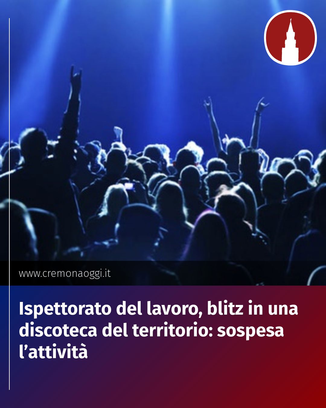 Post Instagram @Cremona_Oggi: Ispettorato del lavoro, blitz in una discoteca del territorio: sospesa l’attività...