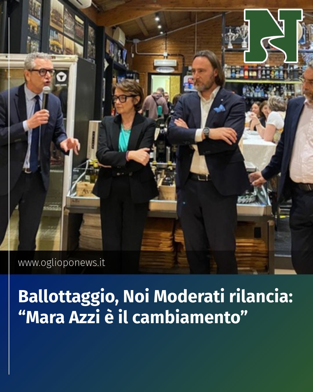 Post Instagram @redazione@oglioponews.it: Ballottaggio, Noi Moderati rilancia: “Mara Azzi è il cambiamento”...