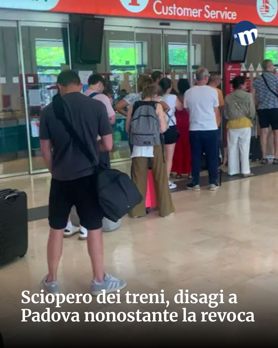 Post Instagram @socialbeat.test: Sciopero dei treni, disagi a Padova nonostante la revoca...