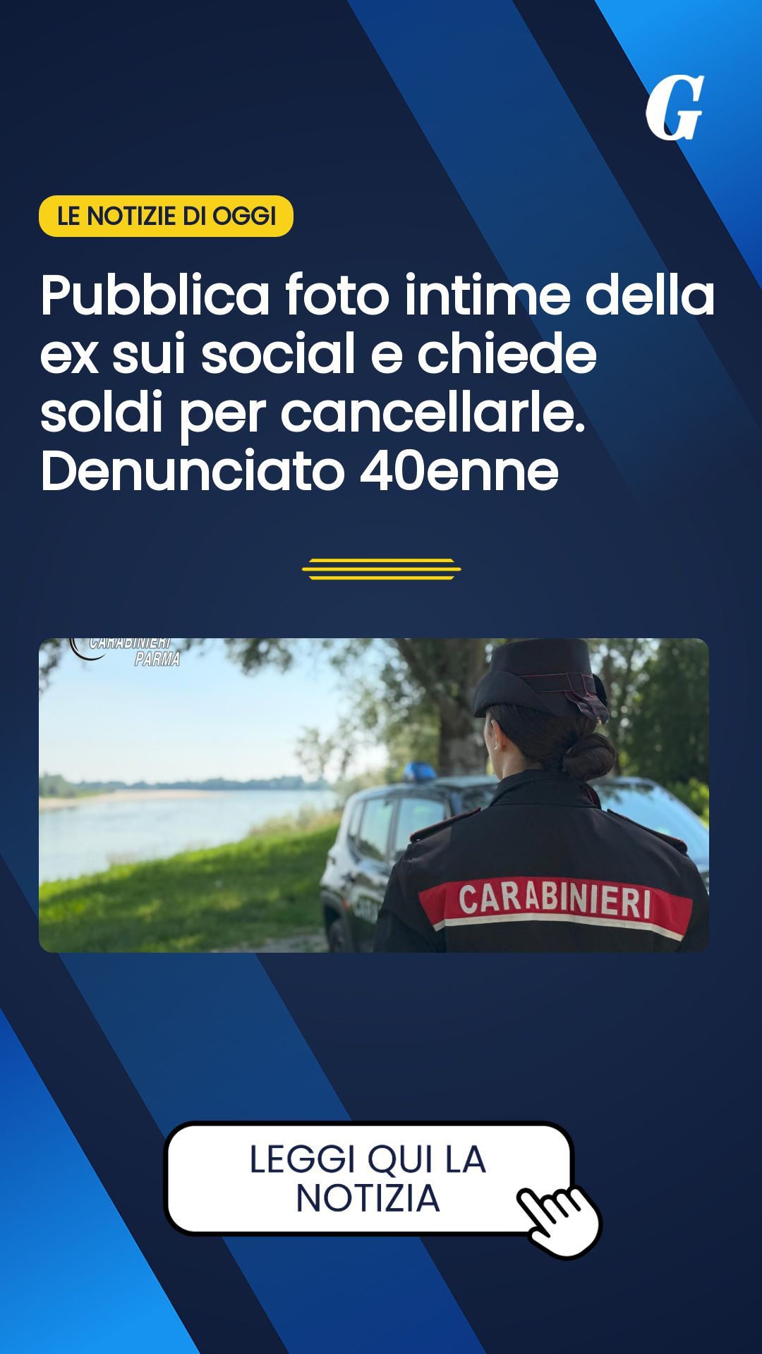 Pubblica foto intime della ex sui social e chiede soldi per cancellarle. Denunciato 40enne...