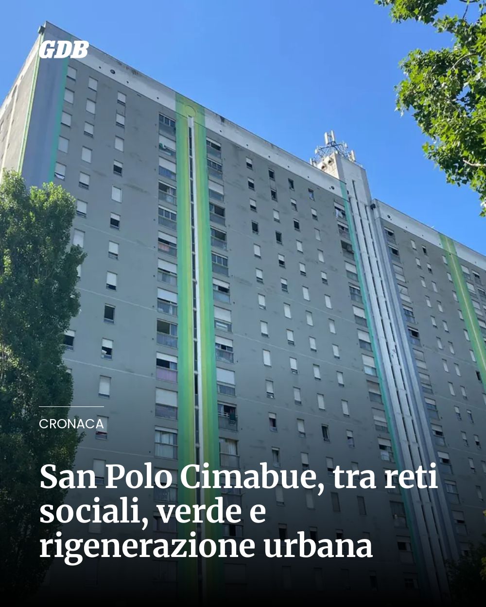 Post Instagram @giornaledibrescia: San Polo Cimabue, tra reti sociali, verde e rigenerazione urbana...