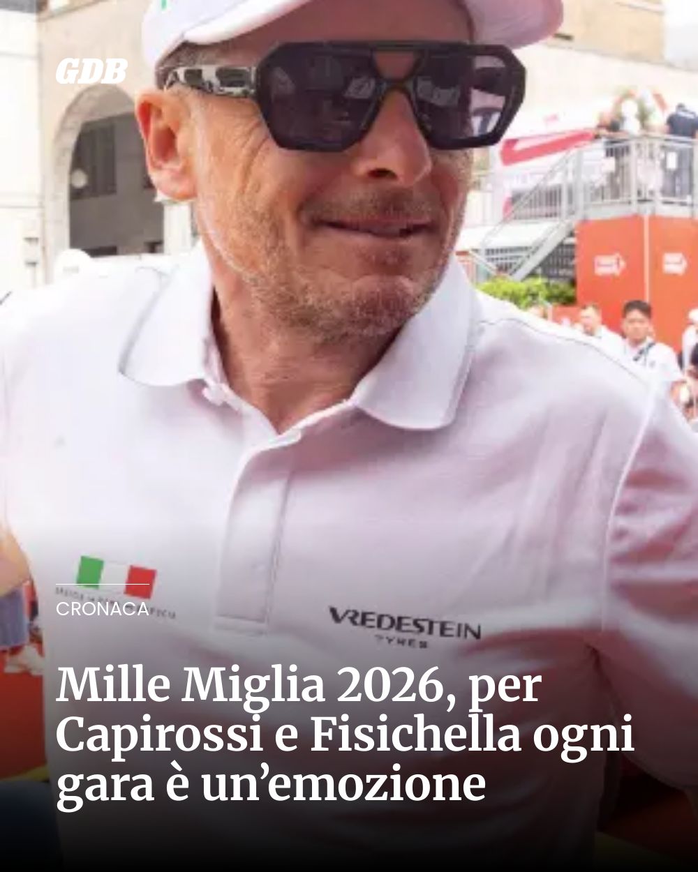 Post Instagram @giornaledibrescia: Mille Miglia 2026, per Capirossi e Fisichella ogni gara è un’emozione...