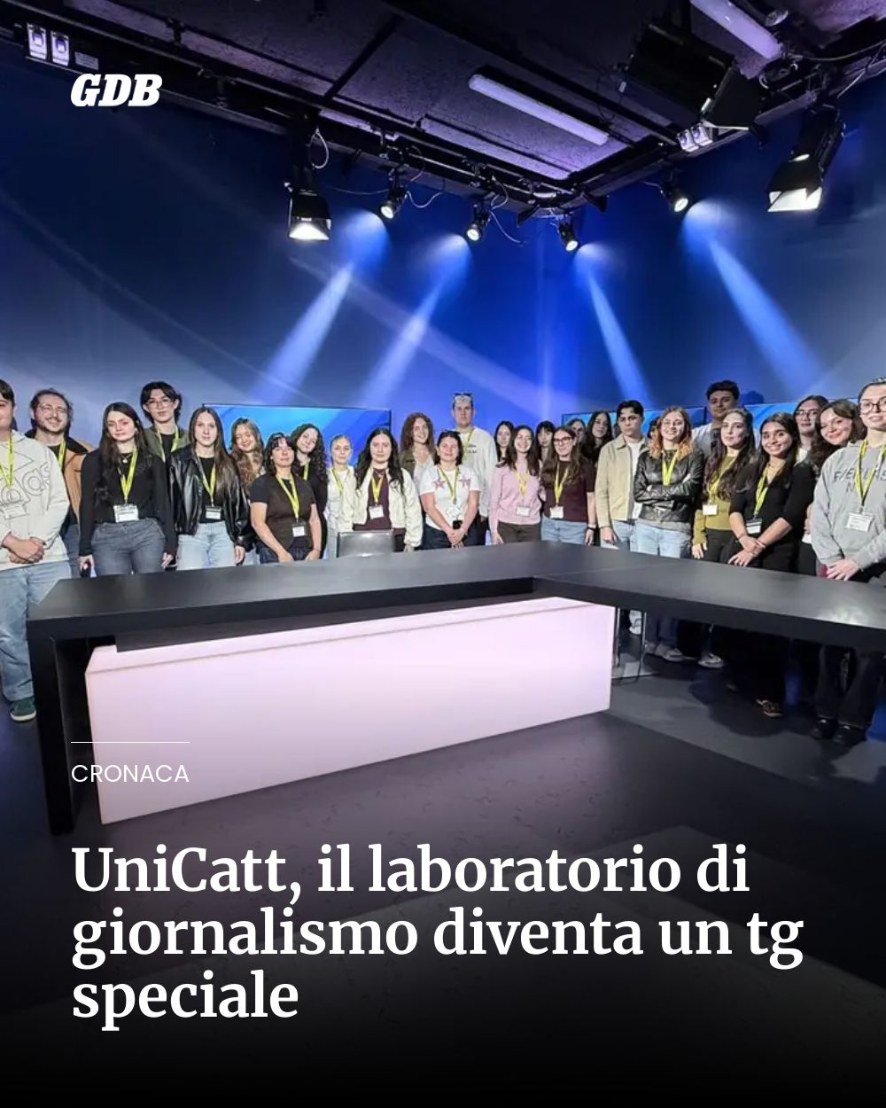 Post Instagram @giornaledibrescia: UniCatt, il laboratorio di giornalismo diventa un tg speciale...