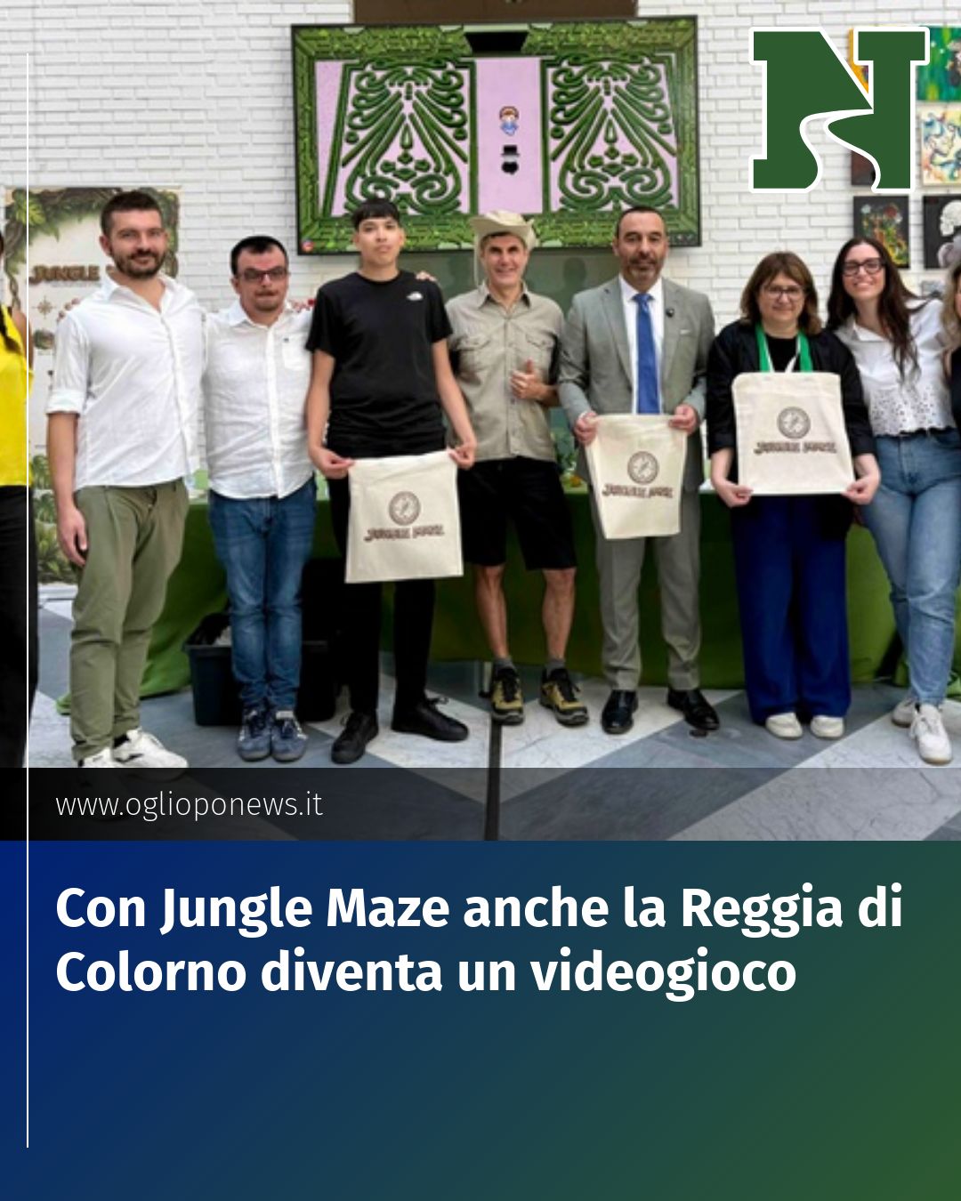 Post Instagram @redazione@oglioponews.it: Con Jungle Maze anche la Reggia di Colorno diventa un videogioco...