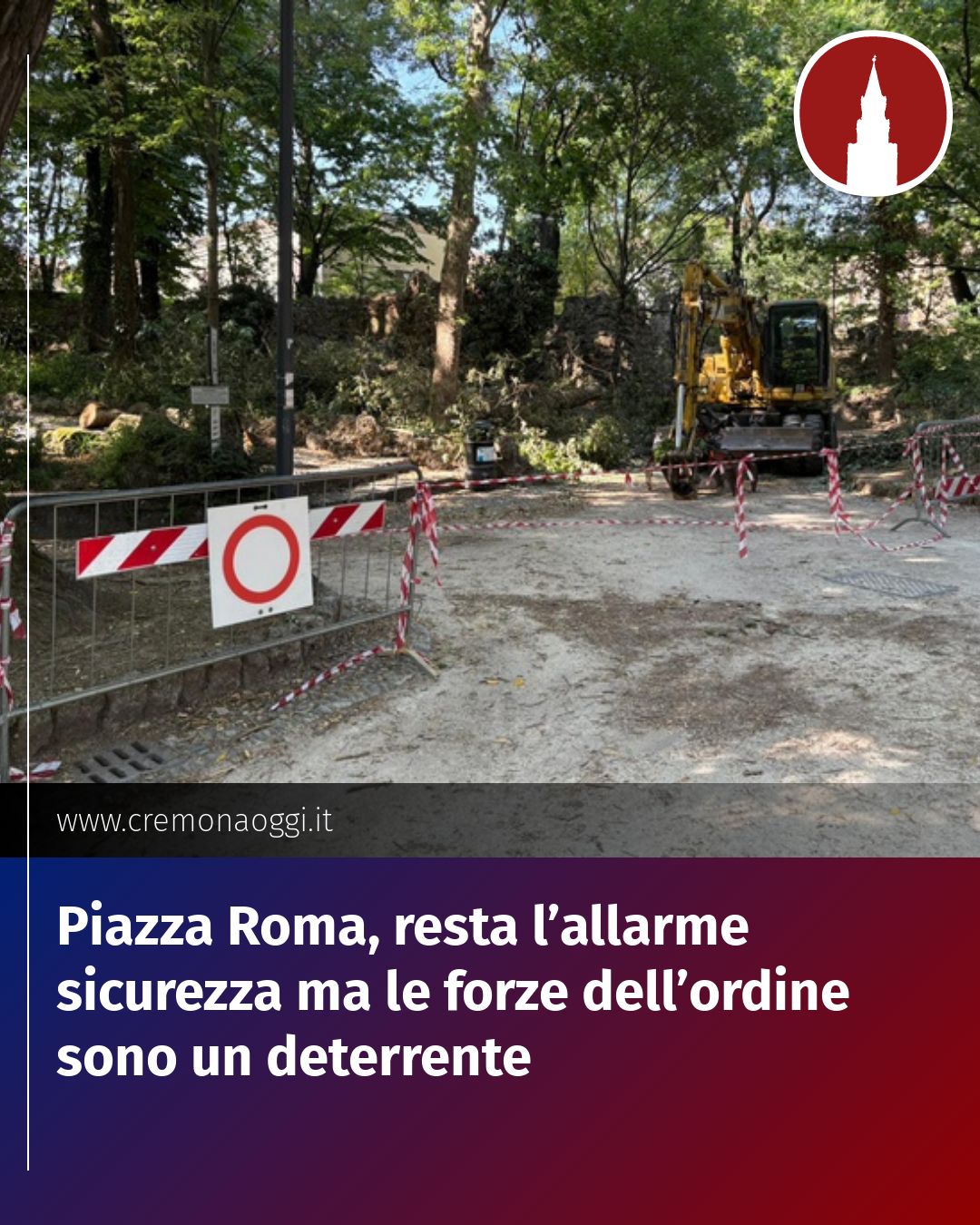 Post Instagram @Cremona_Oggi: Piazza Roma, resta l’allarme sicurezza ma le forze dell’ordine sono un deterrente...