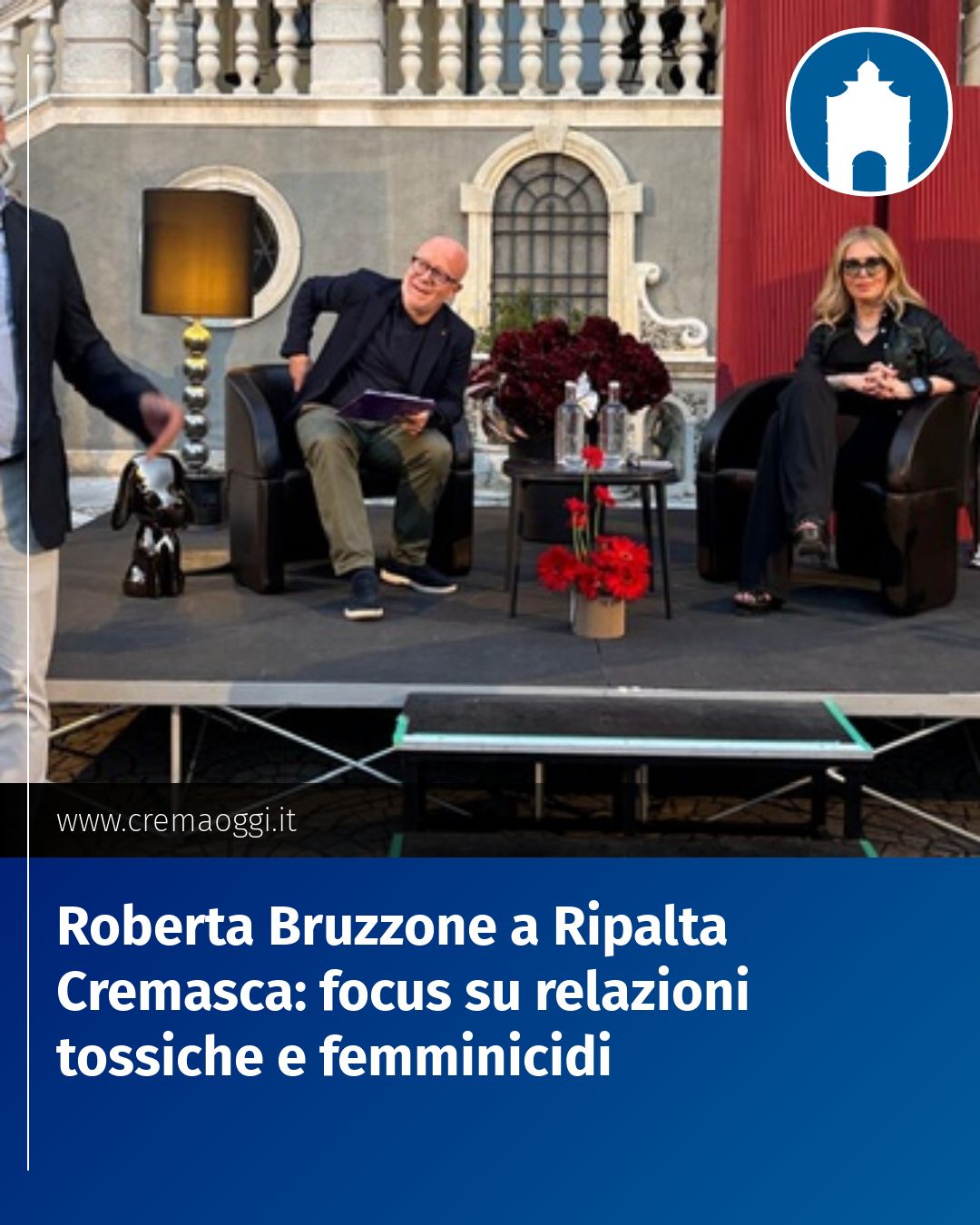 Post Instagram @redazione@cremaoggi.it: Roberta Bruzzone a Ripalta Cremasca: focus su relazioni tossiche e femminicidi...