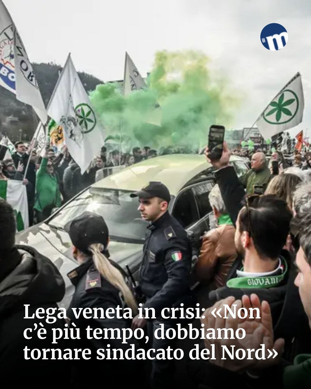 Post Instagram @socialbeat.test: Lega veneta in crisi: «Non c’è più tempo, dobbiamo tornare sindacato del Nord»...