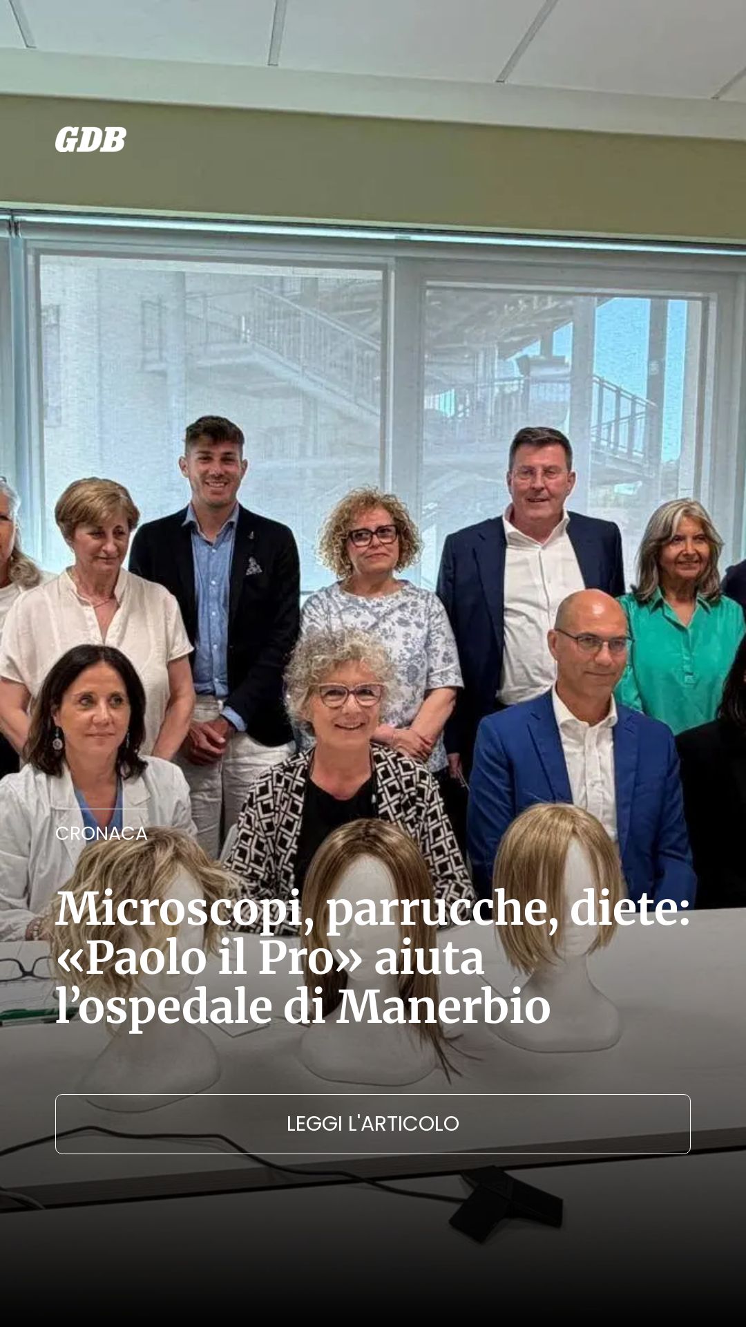 Microscopi, parrucche, diete: «Paolo il Pro» aiuta l’ospedale di Manerbio...