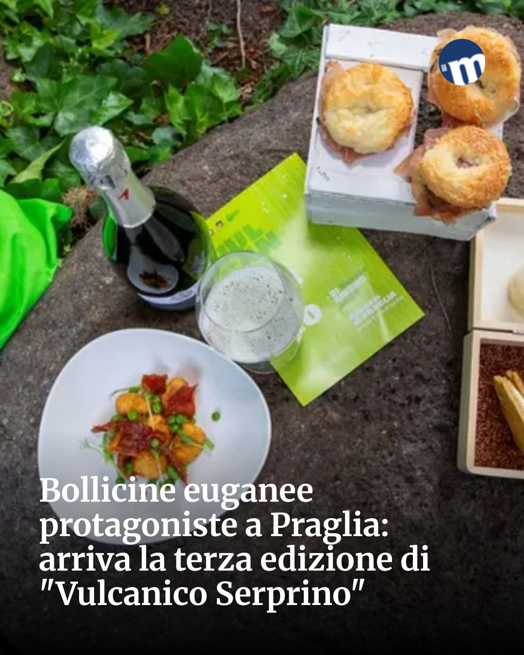 Post Instagram @socialbeat.test: Bollicine euganee protagoniste a Praglia: arriva la terza edizione di "Vulcanico Serprino"...