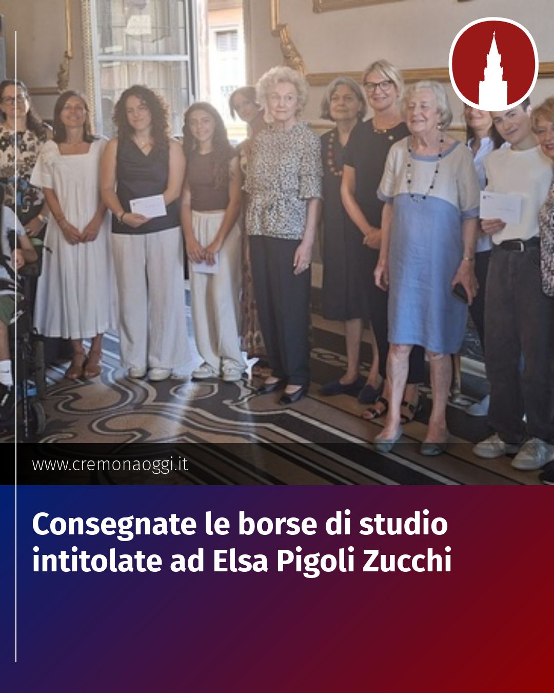 Post Instagram @Cremona_Oggi: Consegnate le borse di studio intitolate ad Elsa Pigoli Zucchi...