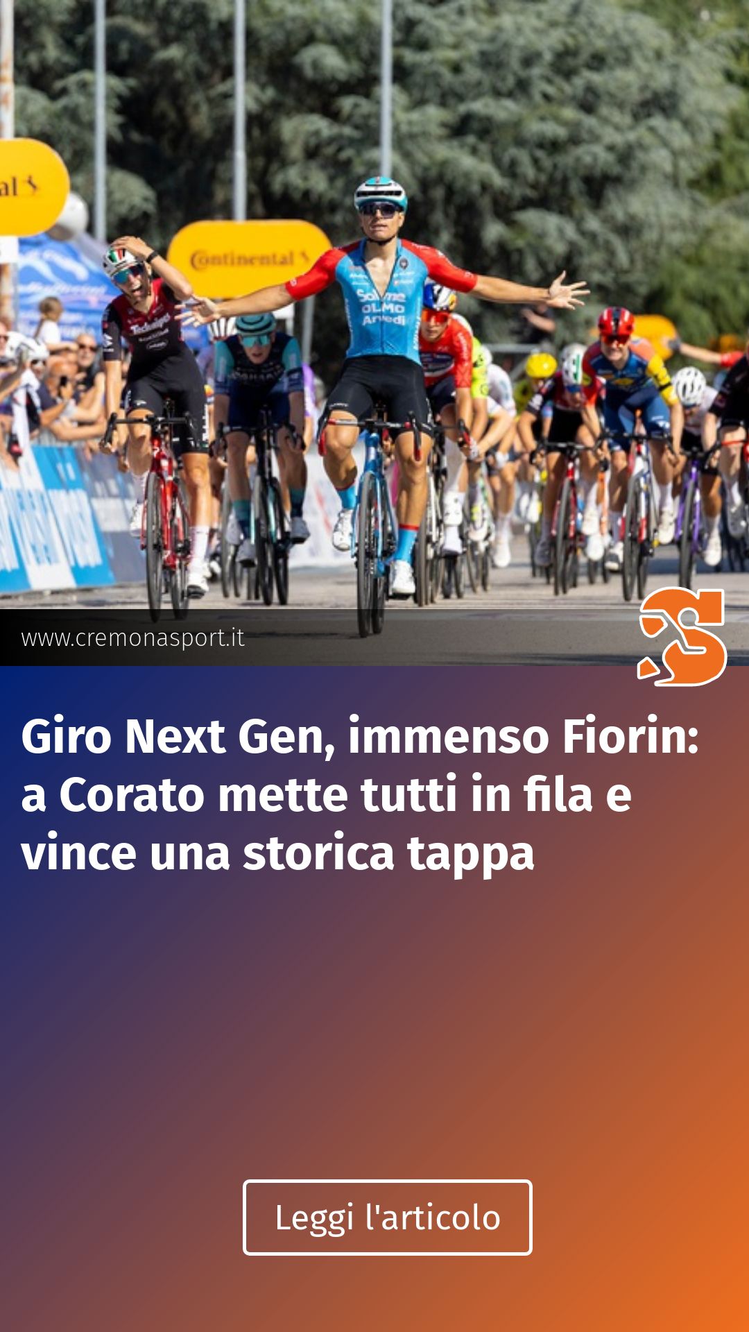 Giro Next Gen, immenso Fiorin: a Corato mette tutti in fila e vince una storica tappa...