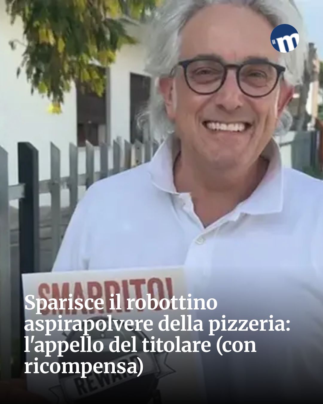 Post Instagram @socialbeat.test: Sparisce il robottino aspirapolvere della pizzeria: l'appello del titolare (con ricompensa)...