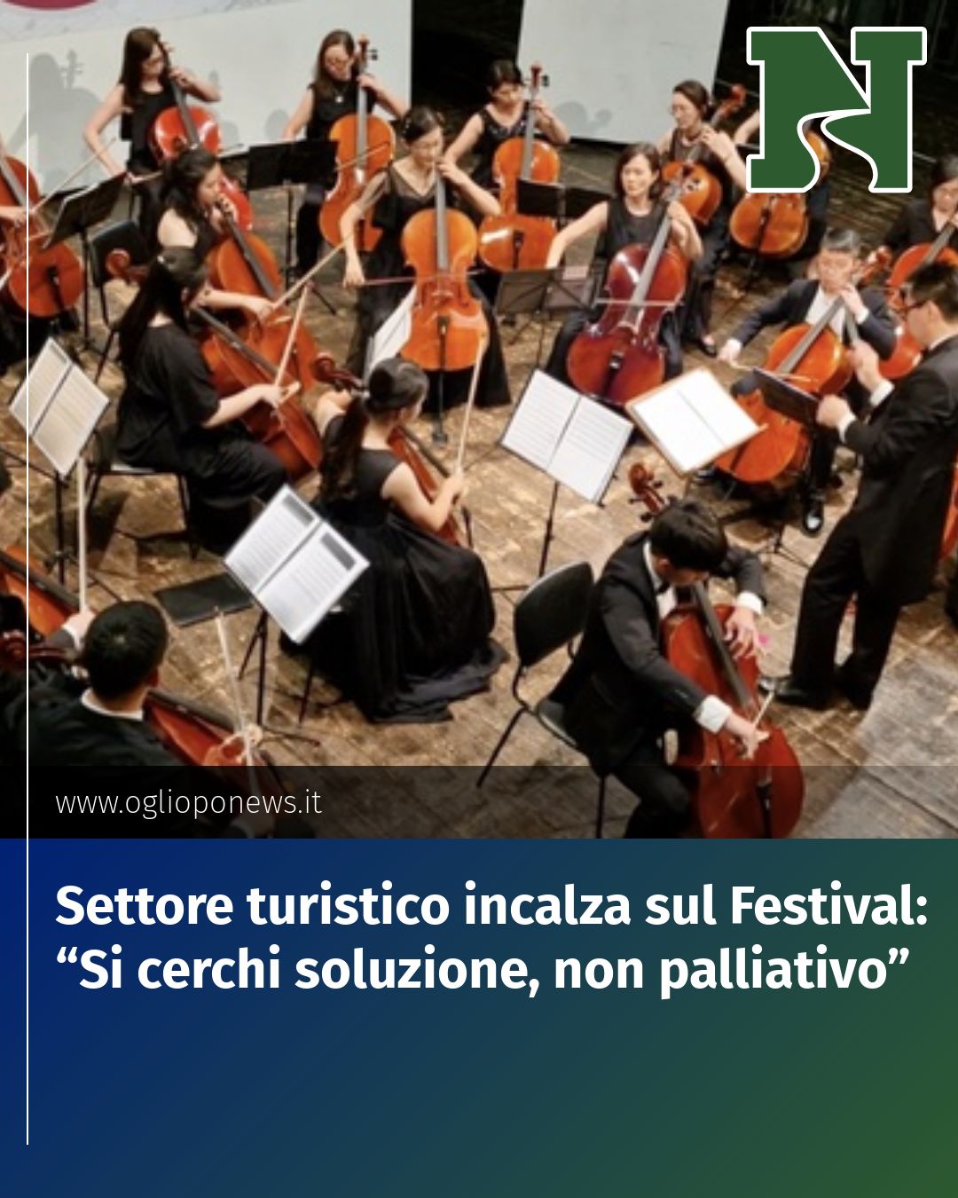 Post Instagram @redazione@oglioponews.it: Settore turistico incalza sul Festival: “Si cerchi soluzione, non palliativo”...