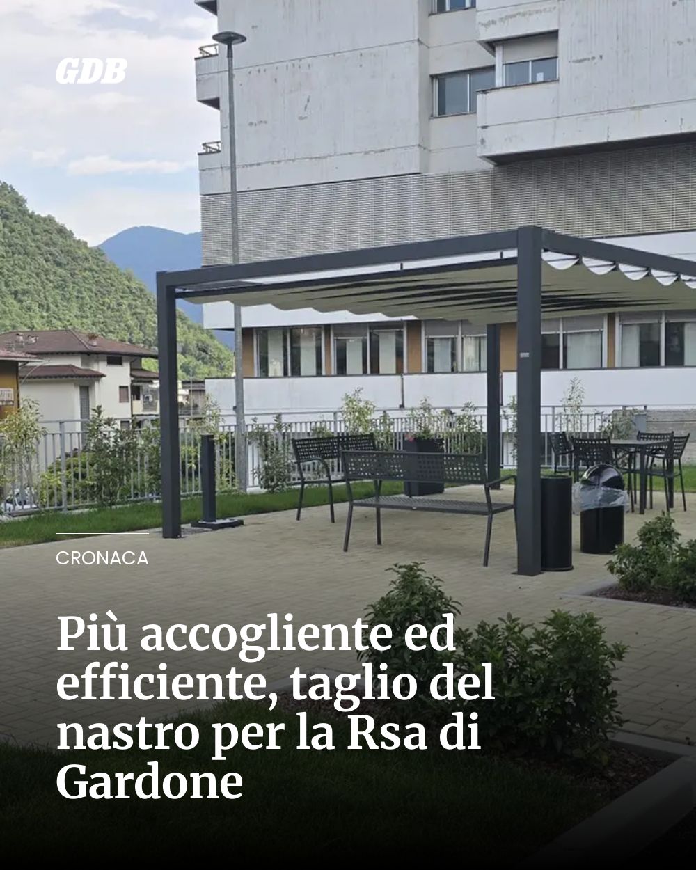 Post Instagram @giornaledibrescia: Più accogliente ed efficiente, taglio del nastro per la Rsa di Gardone...
