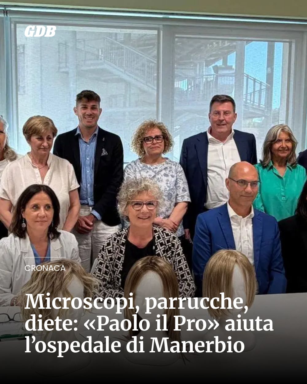 Post Instagram @giornaledibrescia: Microscopi, parrucche, diete: «Paolo il Pro» aiuta l’ospedale di Manerbio...