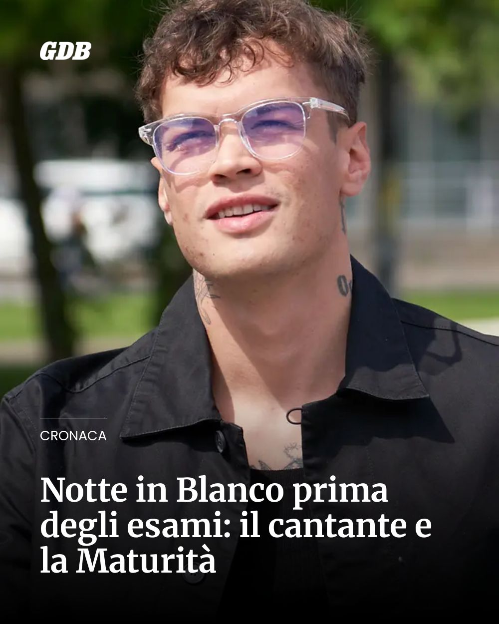 Post Instagram @giornaledibrescia: Notte in Blanco prima degli esami: il cantante e la Maturità...