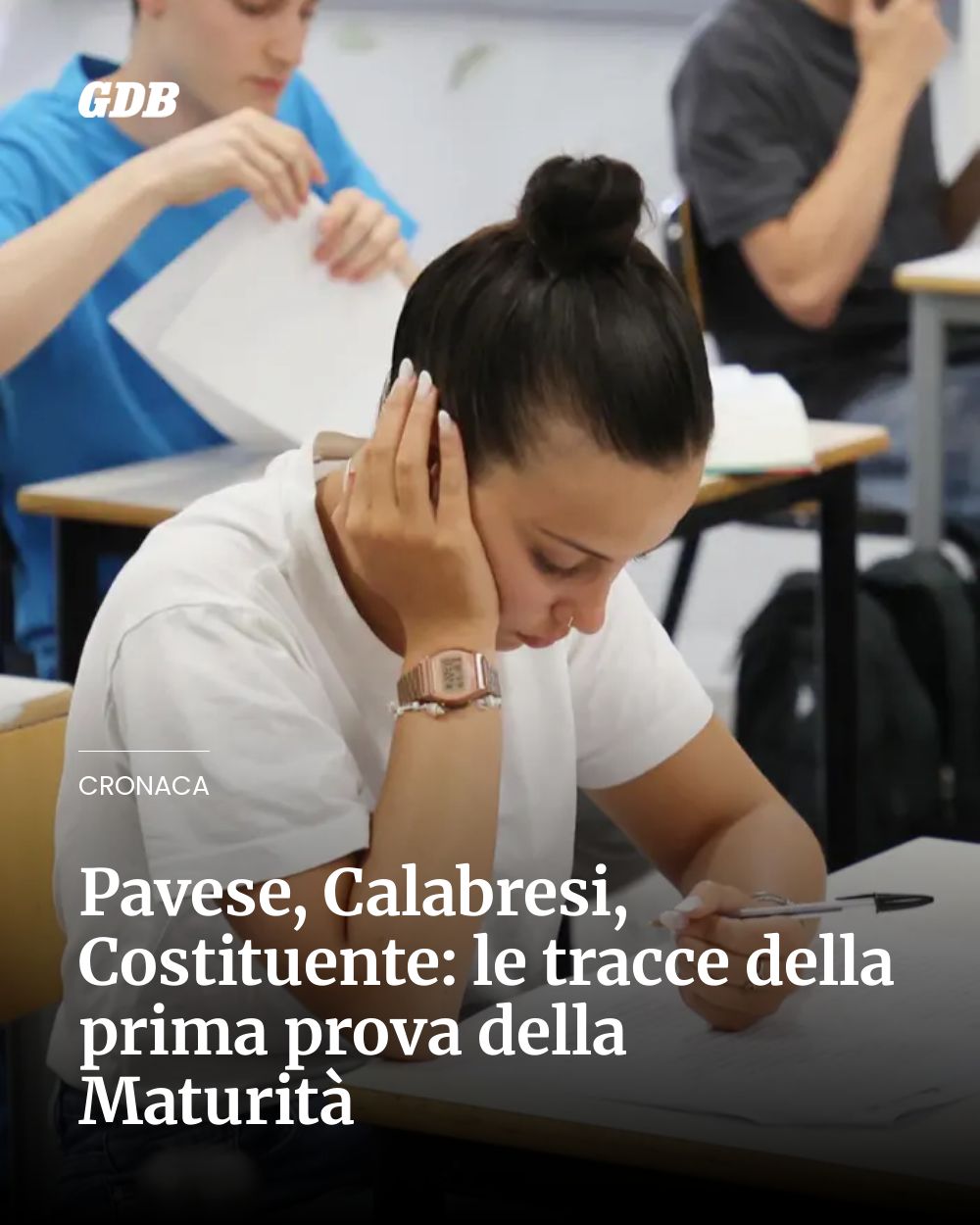 Post Instagram @giornaledibrescia: Pavese, Calabresi, Costituente: le tracce della prima prova della Maturità...