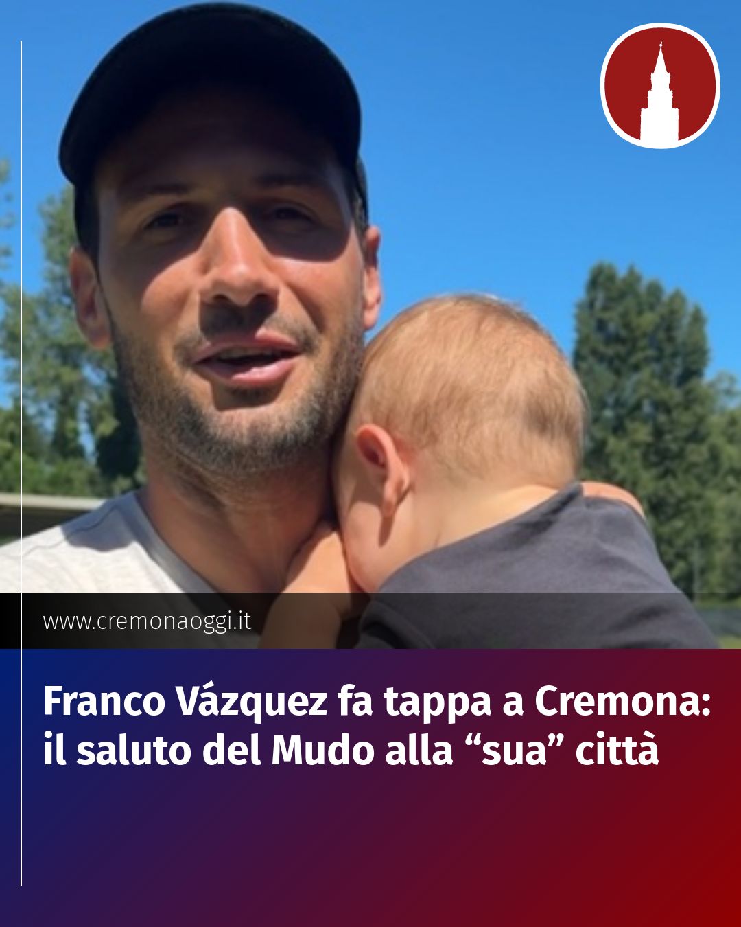 Post Instagram @Cremona_Oggi: Franco Vázquez fa tappa a Cremona: il saluto del Mudo alla “sua” città...