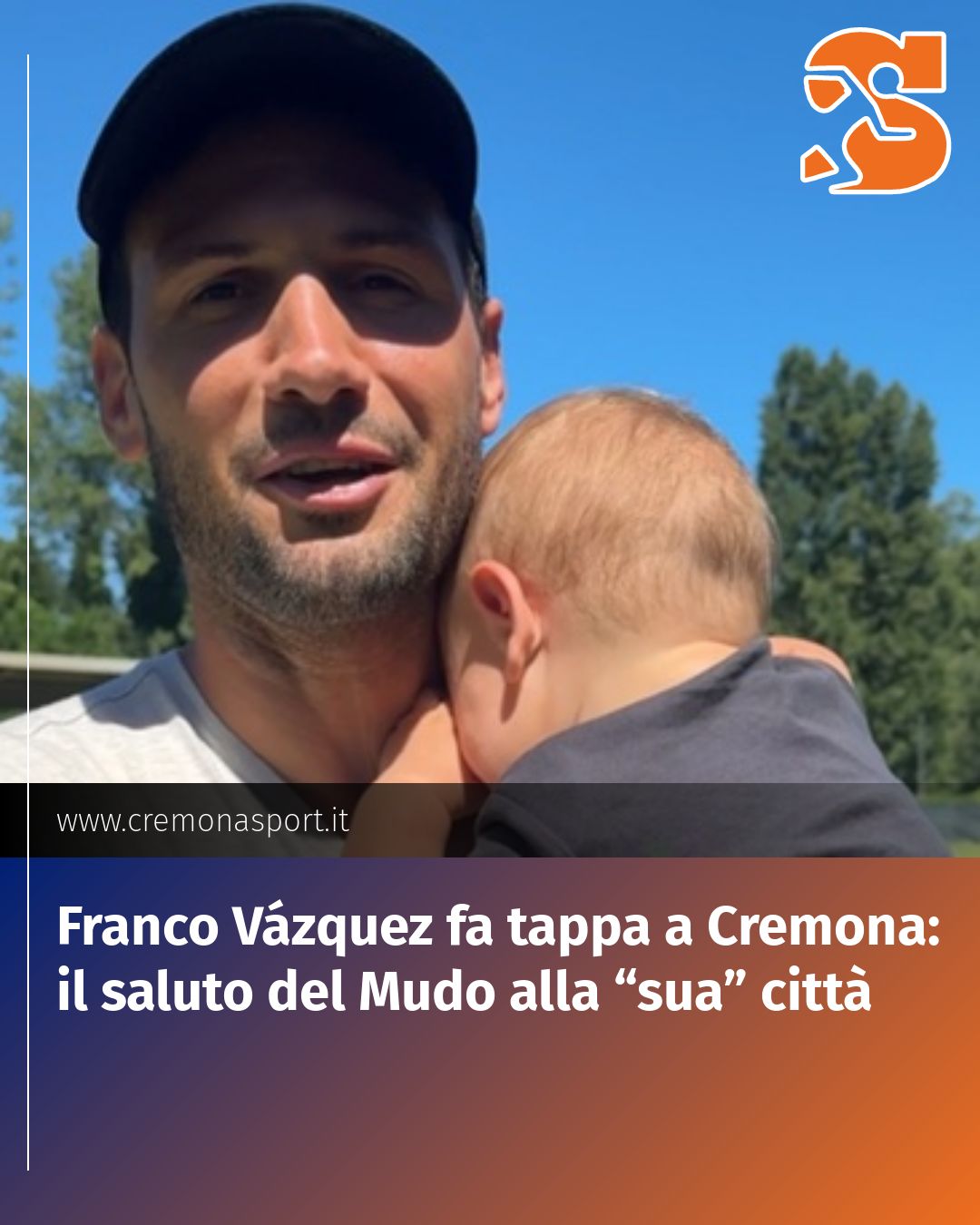 Post Instagram @Cremona_Sport: Franco Vázquez fa tappa a Cremona: il saluto del Mudo alla “sua” città...