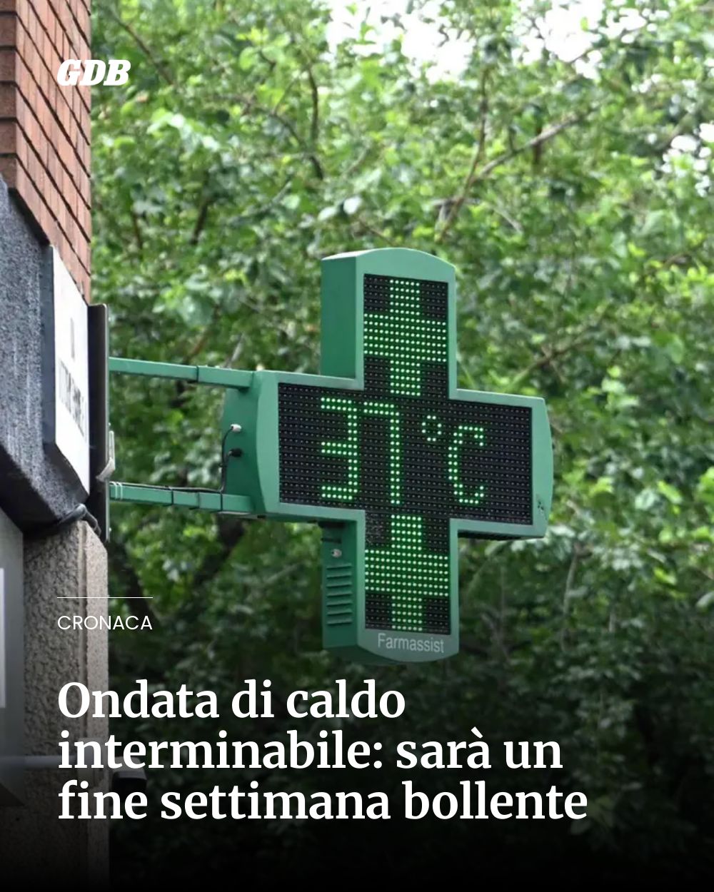 Post Instagram @giornaledibrescia: Ondata di caldo interminabile: sarà un fine settimana bollente...