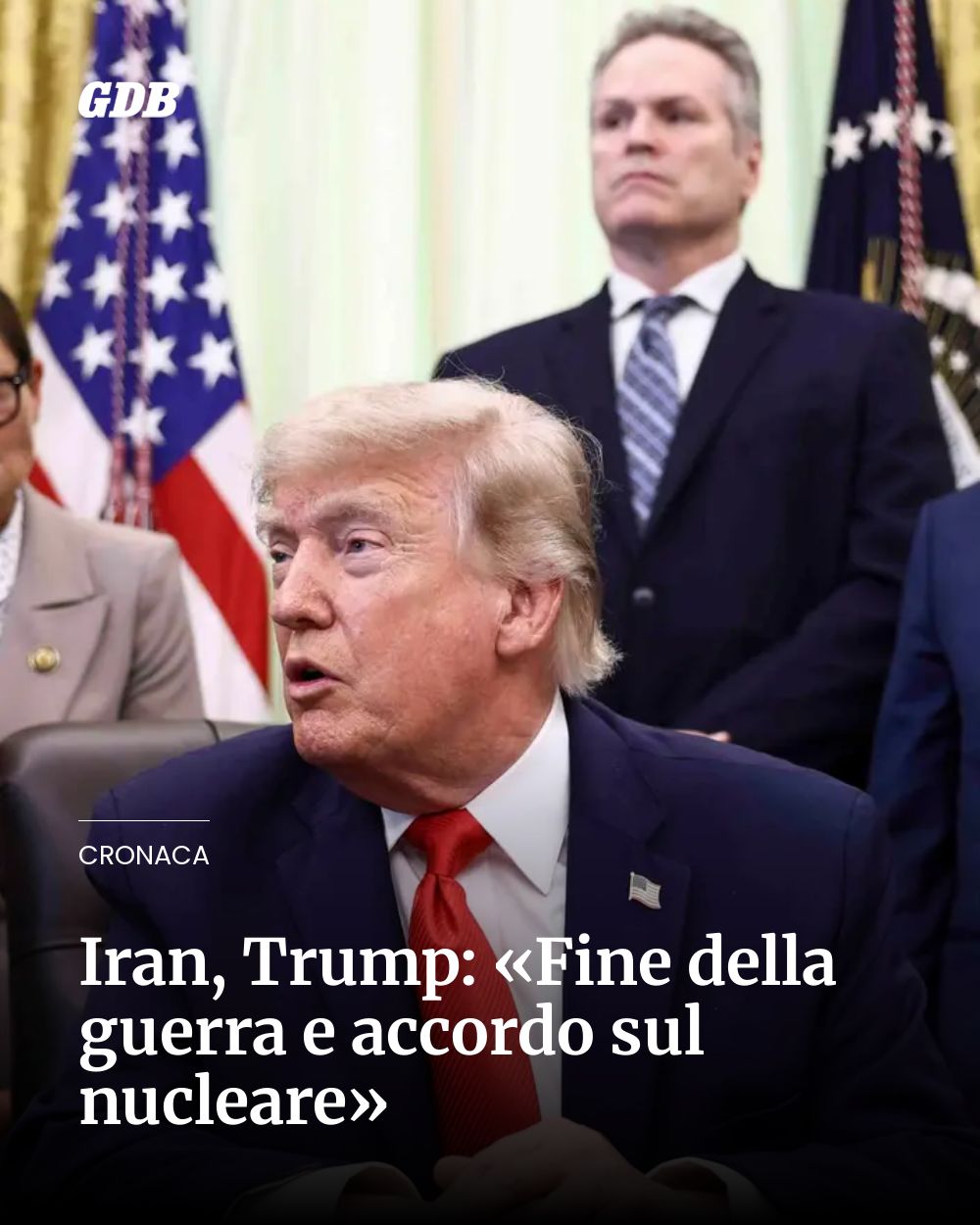 Post Instagram @giornaledibrescia: Iran, Trump: «Fine della guerra e accordo sul nucleare»...