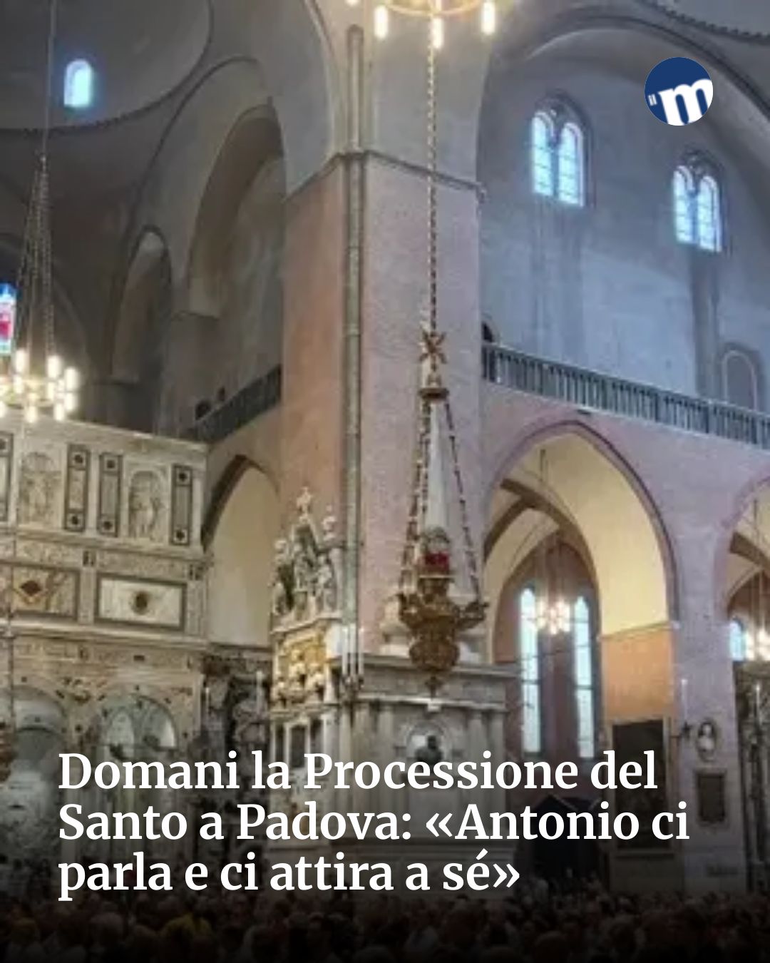 Post Instagram @socialbeat.test: Domani la Processione del Santo a Padova: «Antonio ci parla e ci attira a sé»...
