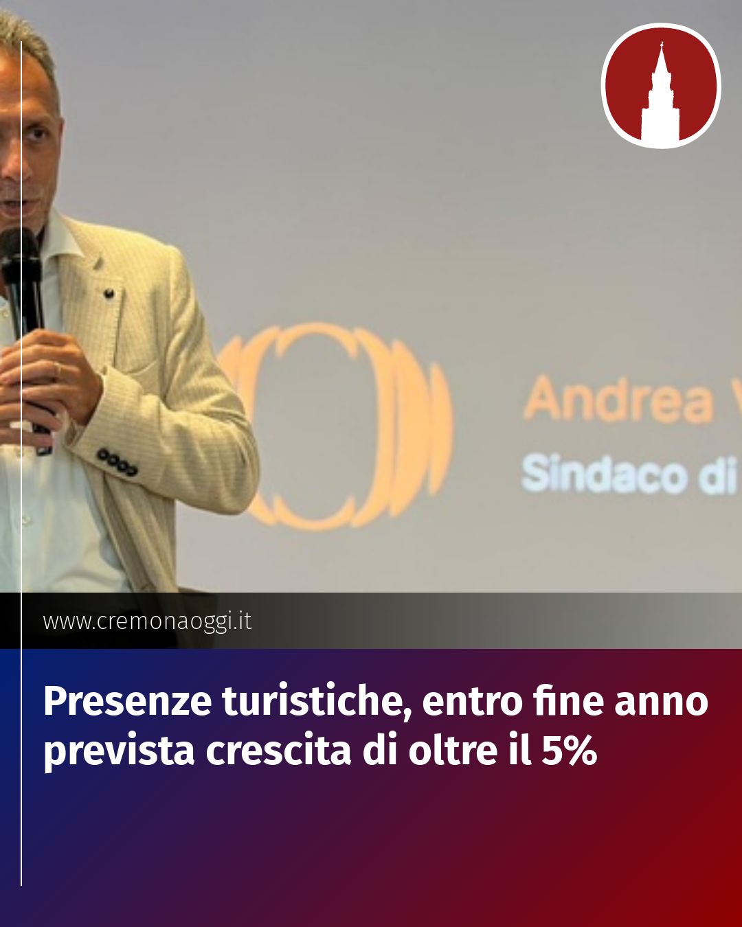 Post Instagram @Cremona_Oggi: Presenze turistiche, entro fine anno prevista crescita di oltre il 5%...