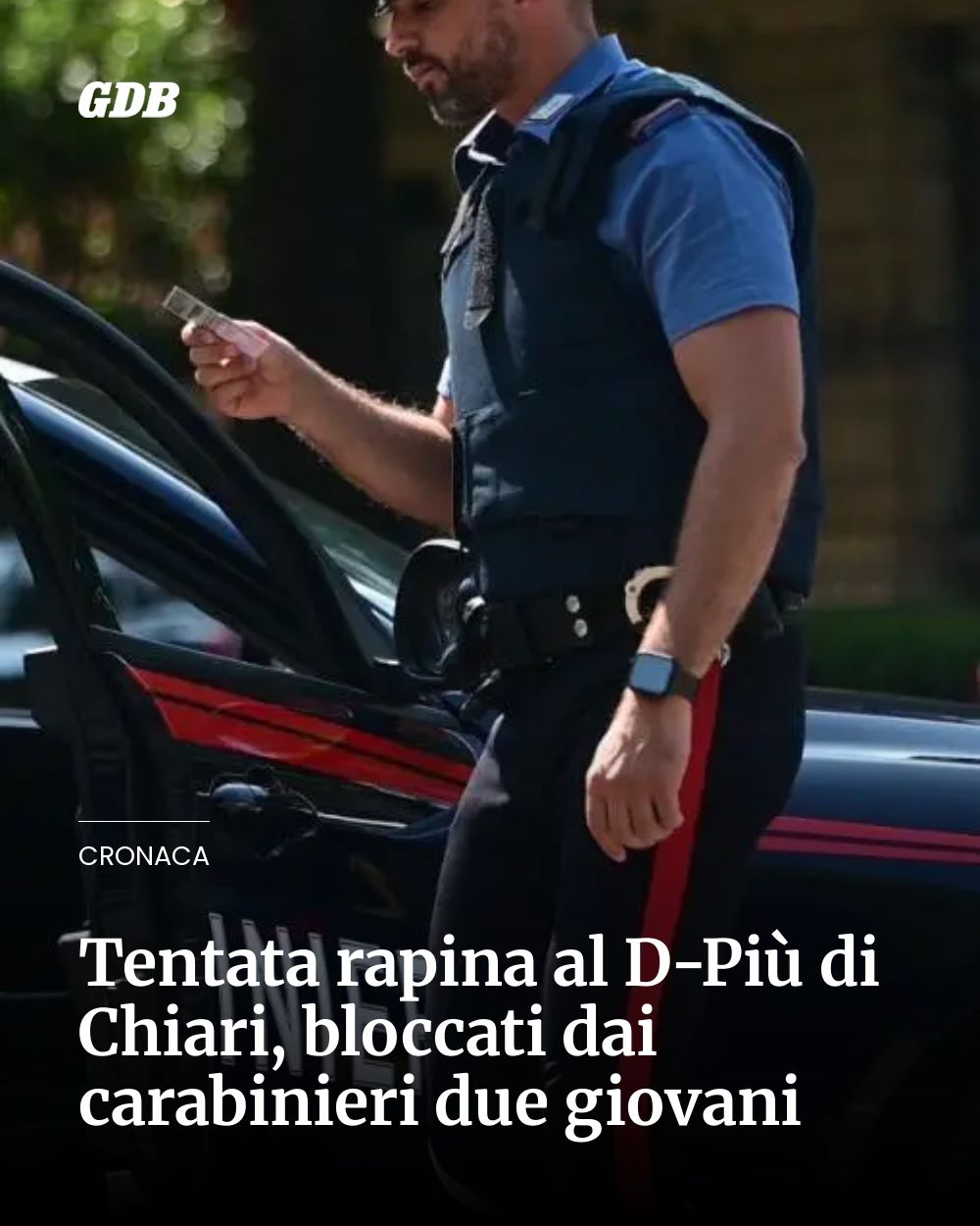 Post Instagram @giornaledibrescia: Tentata rapina al D-Più di Chiari, bloccati dai carabinieri due giovani...
