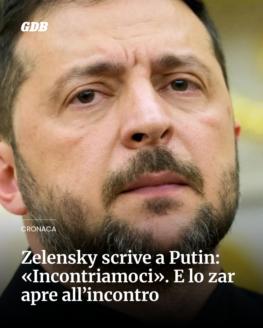 Post Instagram @giornaledibrescia: Zelensky scrive a Putin: «Incontriamoci». E lo zar apre all’incontro...