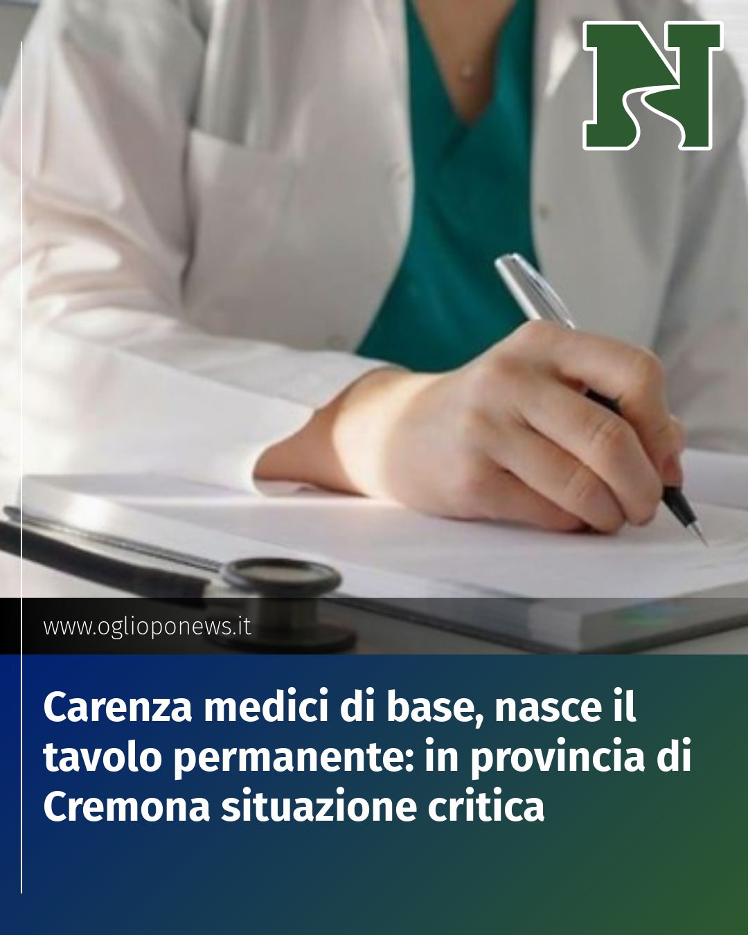 Post Instagram @redazione@oglioponews.it: Carenza medici di base, nasce il tavolo permanente: in provincia di Cremona situazione critica...